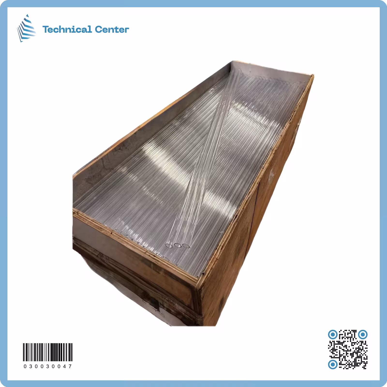 زجاج فارغ (82cm)(14mm) شفاف