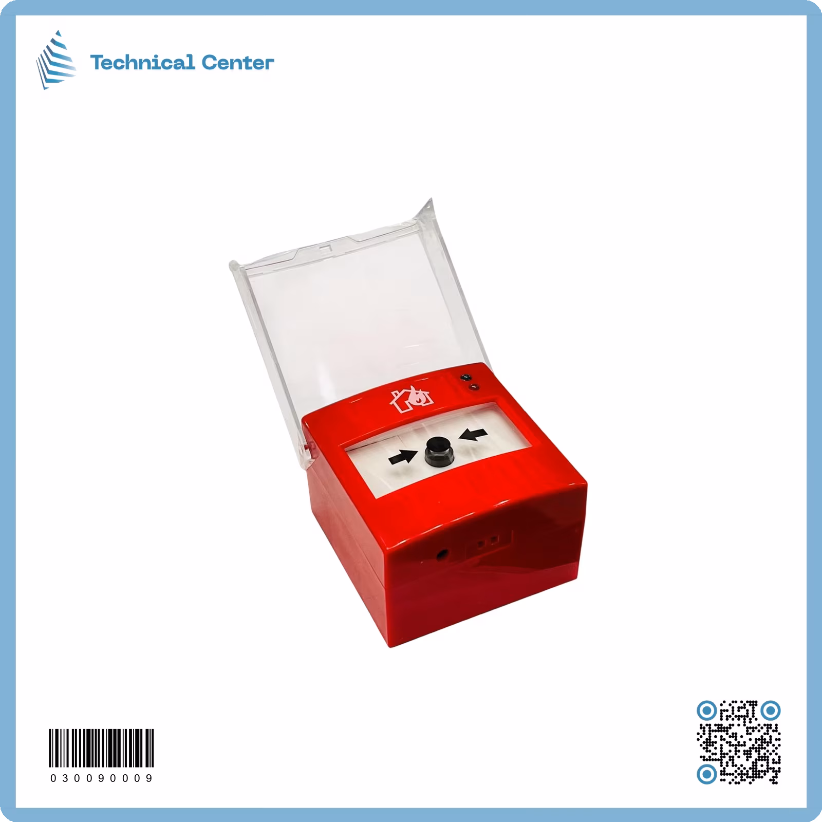 نقطة انذار مع مفتاح إعادة تشغيل(CALLPOINT)