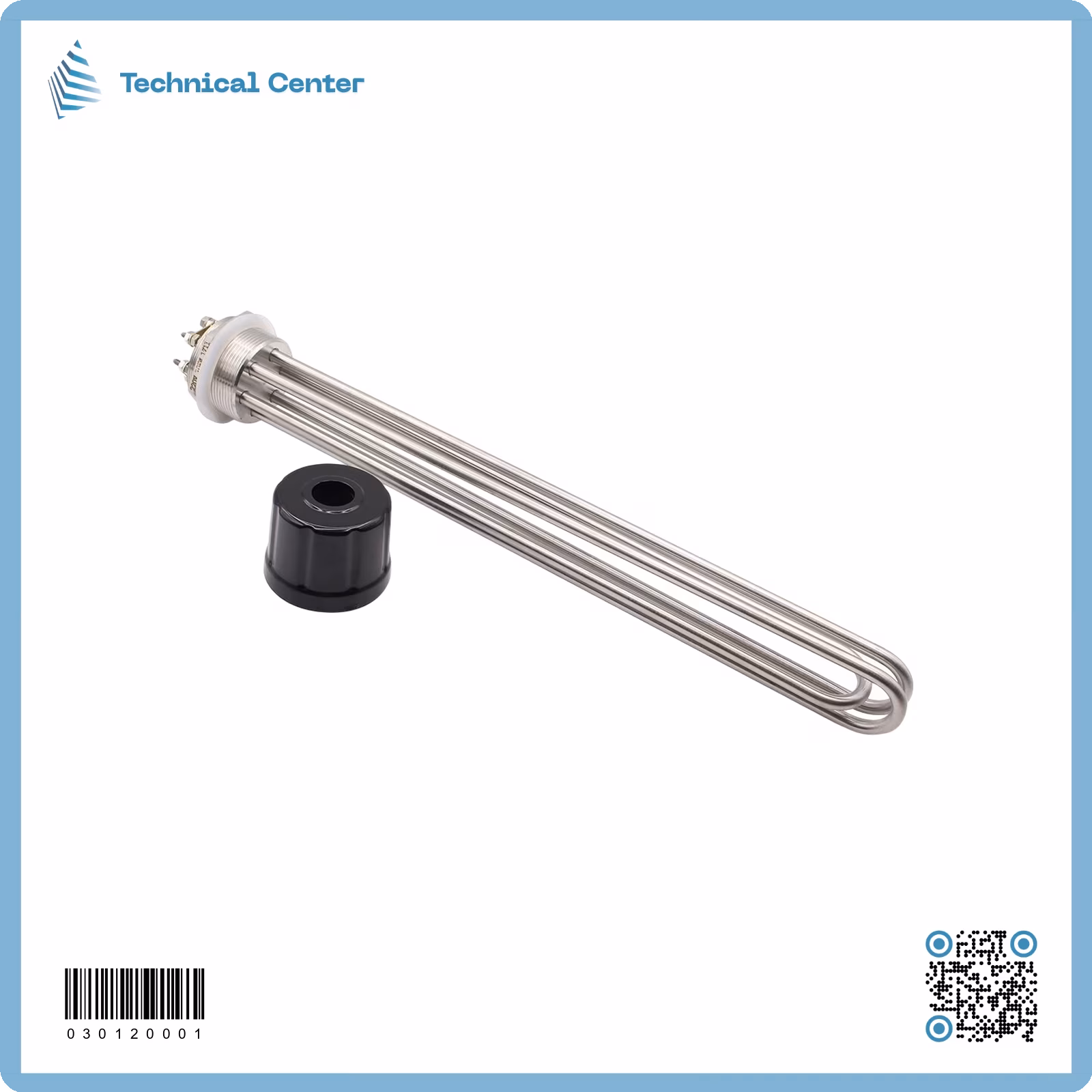 هيتر بويلرستانلس ستيل (30kw)(˝2)(90cm)