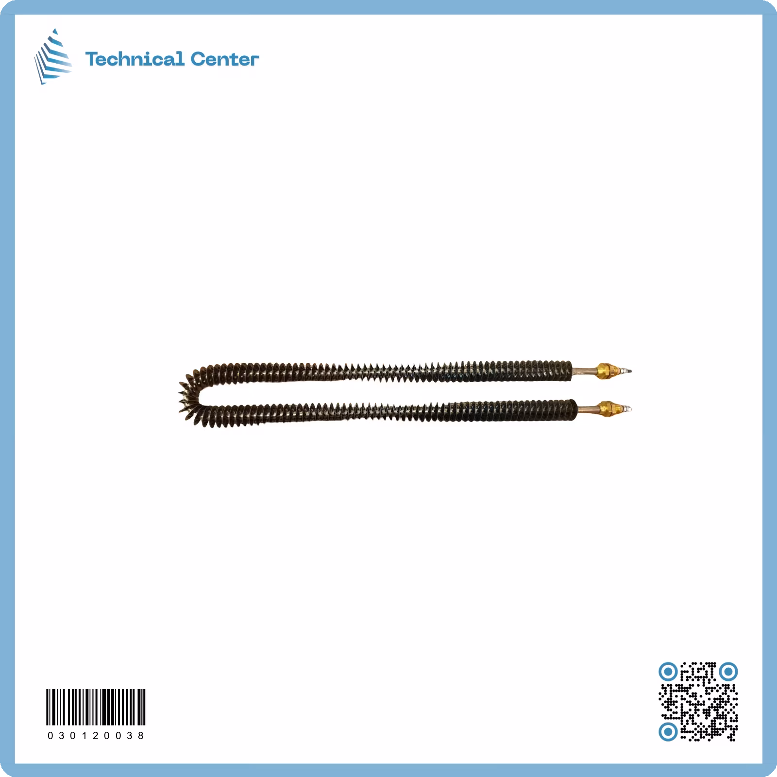 هيتر مزعنف(U)(طول52سم)(220V-2000W)(8mm)