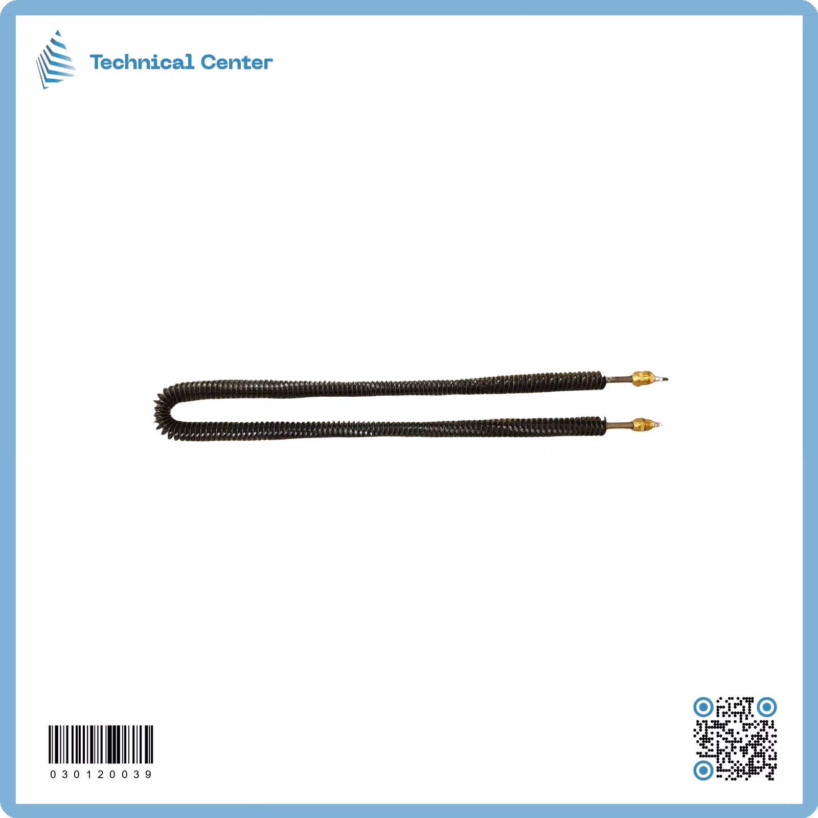 هيتر مزعنف(U)(طول62سم)(220V-2500W)(8mm)