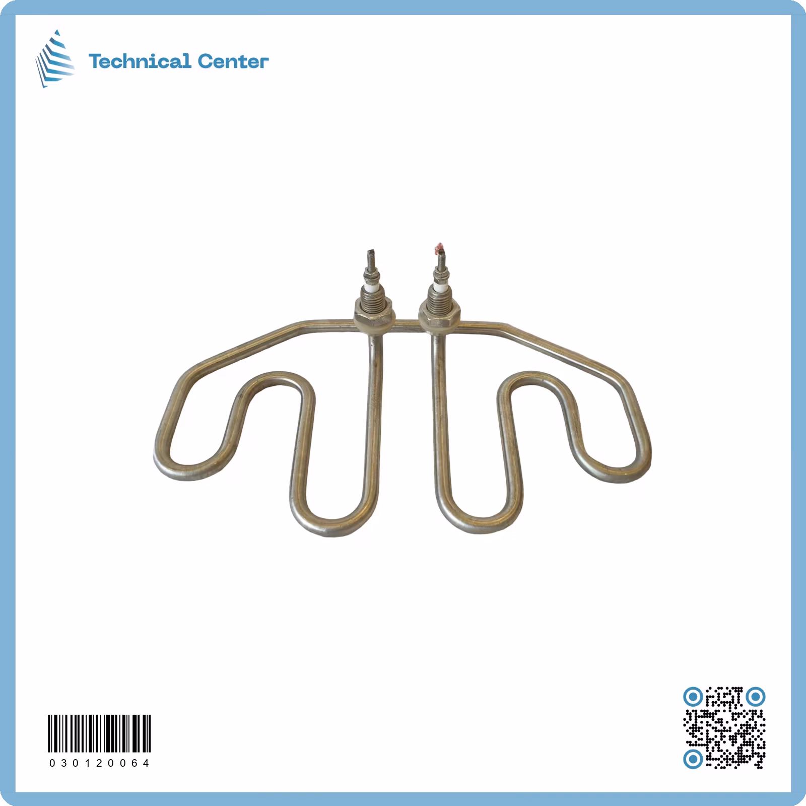 هيتر سماور(مموج بيضوي8 مسار)(2000W-220V) فلنجة عمودية