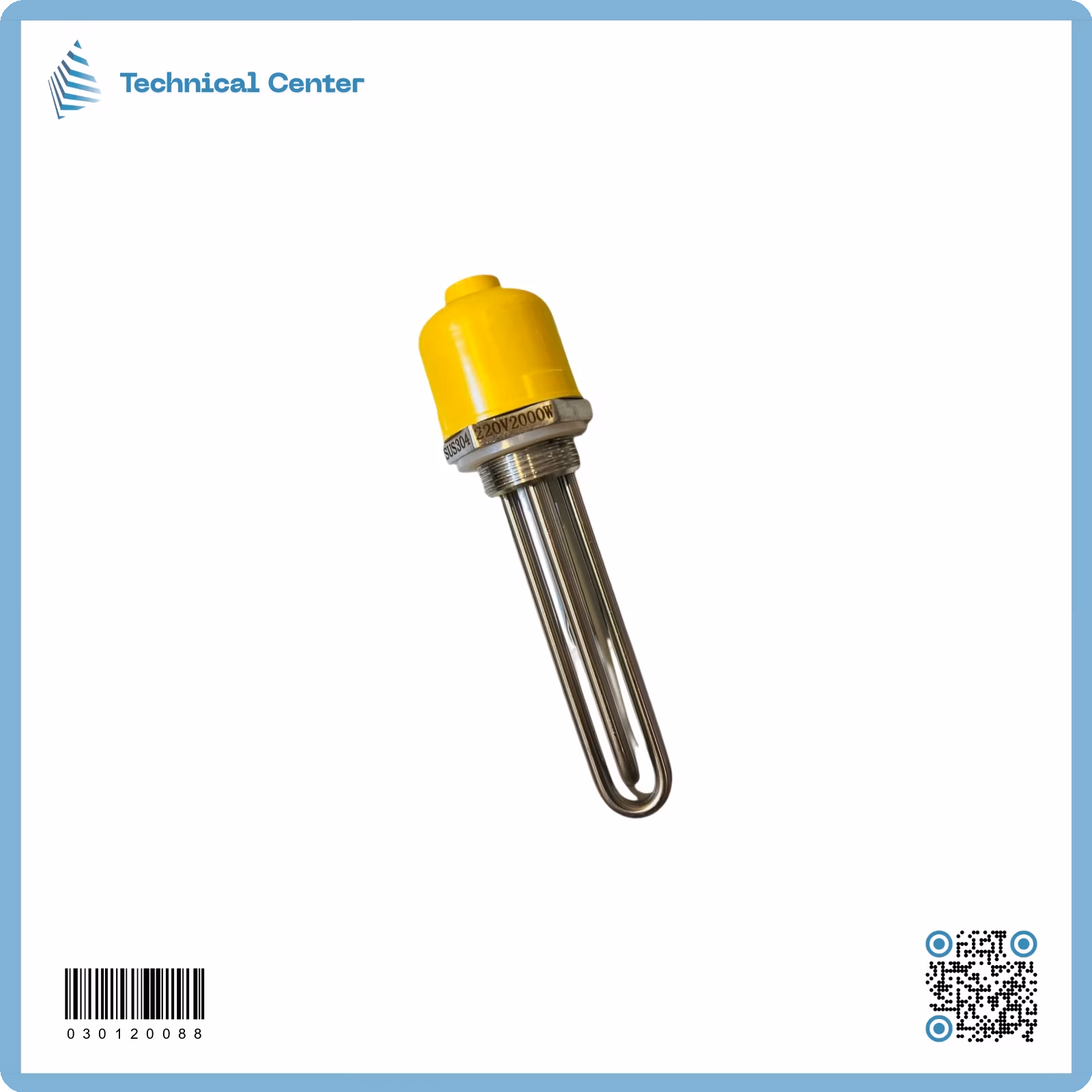 هيتر بويلرستانلس ستيل(2kw)(˝1¼)(15cm)