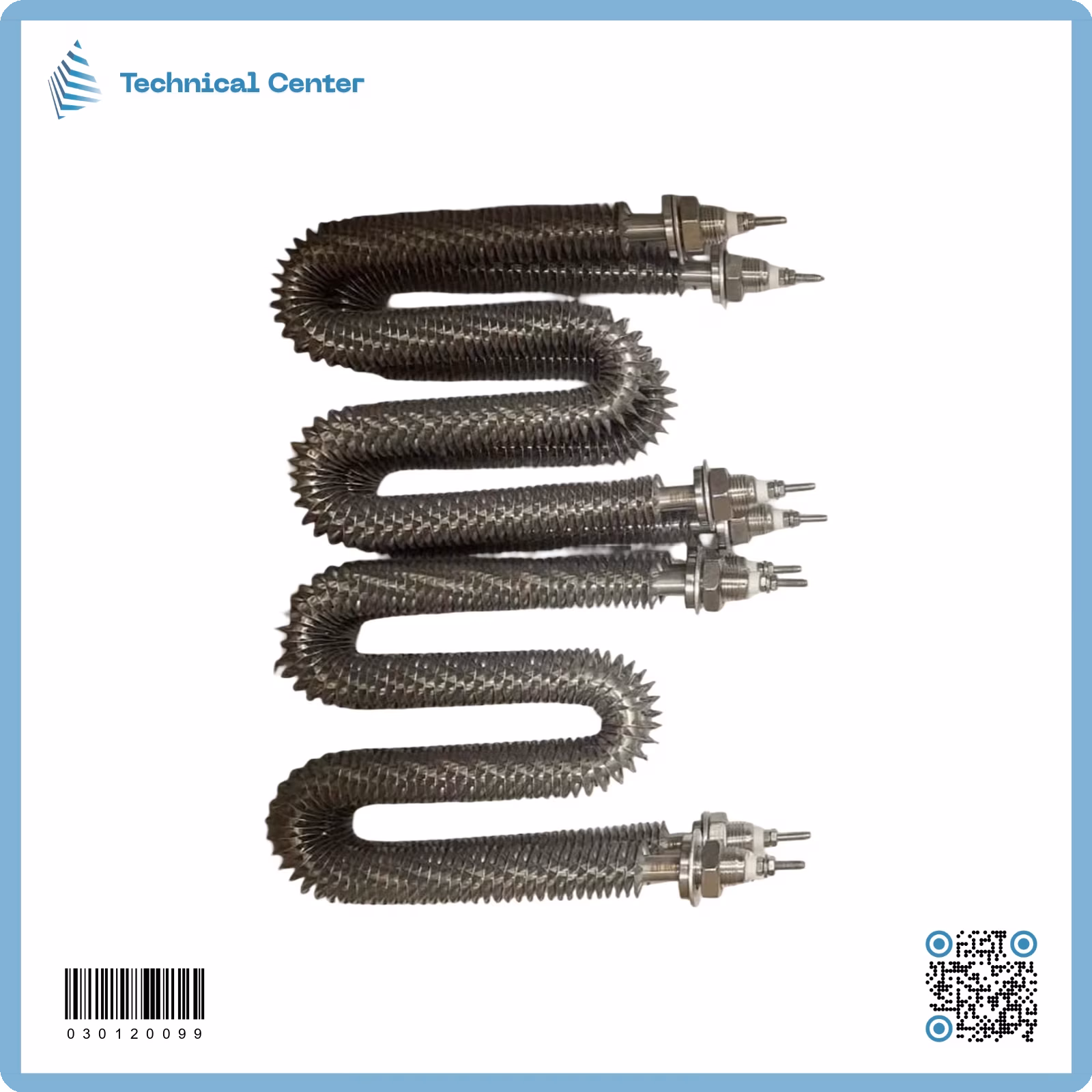 هيتر(W) مزعنف(130mmx205mm)(220V-1000W)(8.0mm)