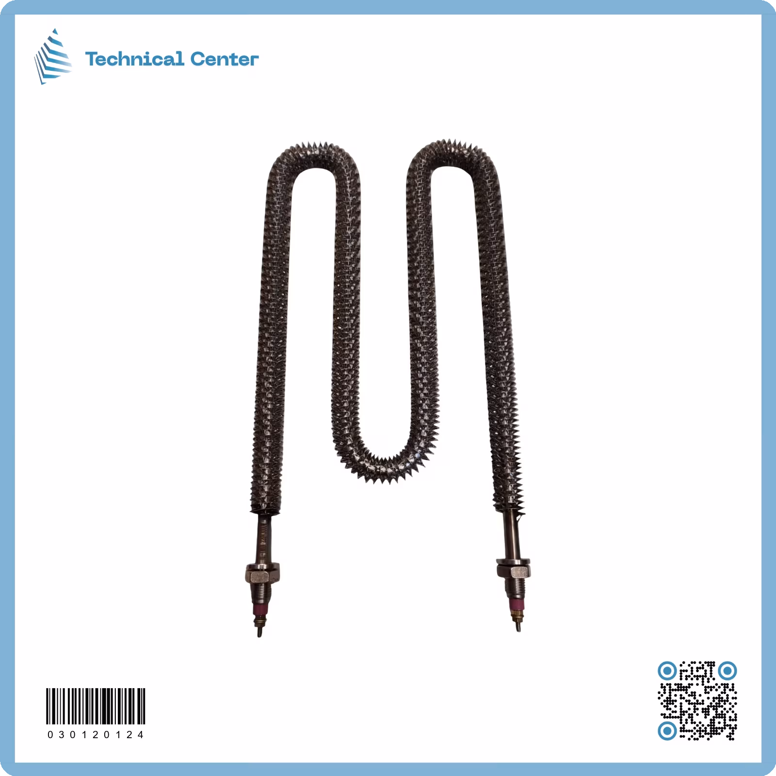 هيتر(W) مزعنف(195mmx385mm)(220V-3000W)(10.0mm)