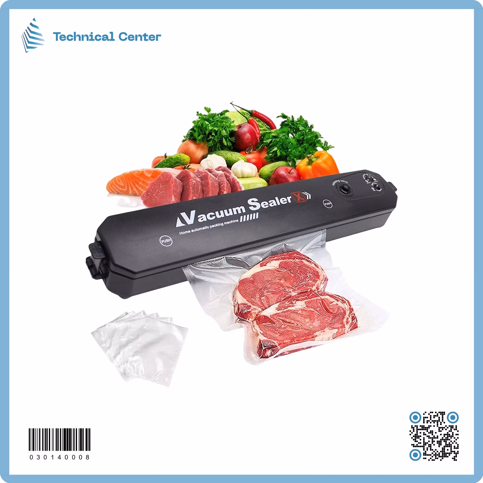 كابسة اكياس مفرغة من الهواء (95W-320mm)