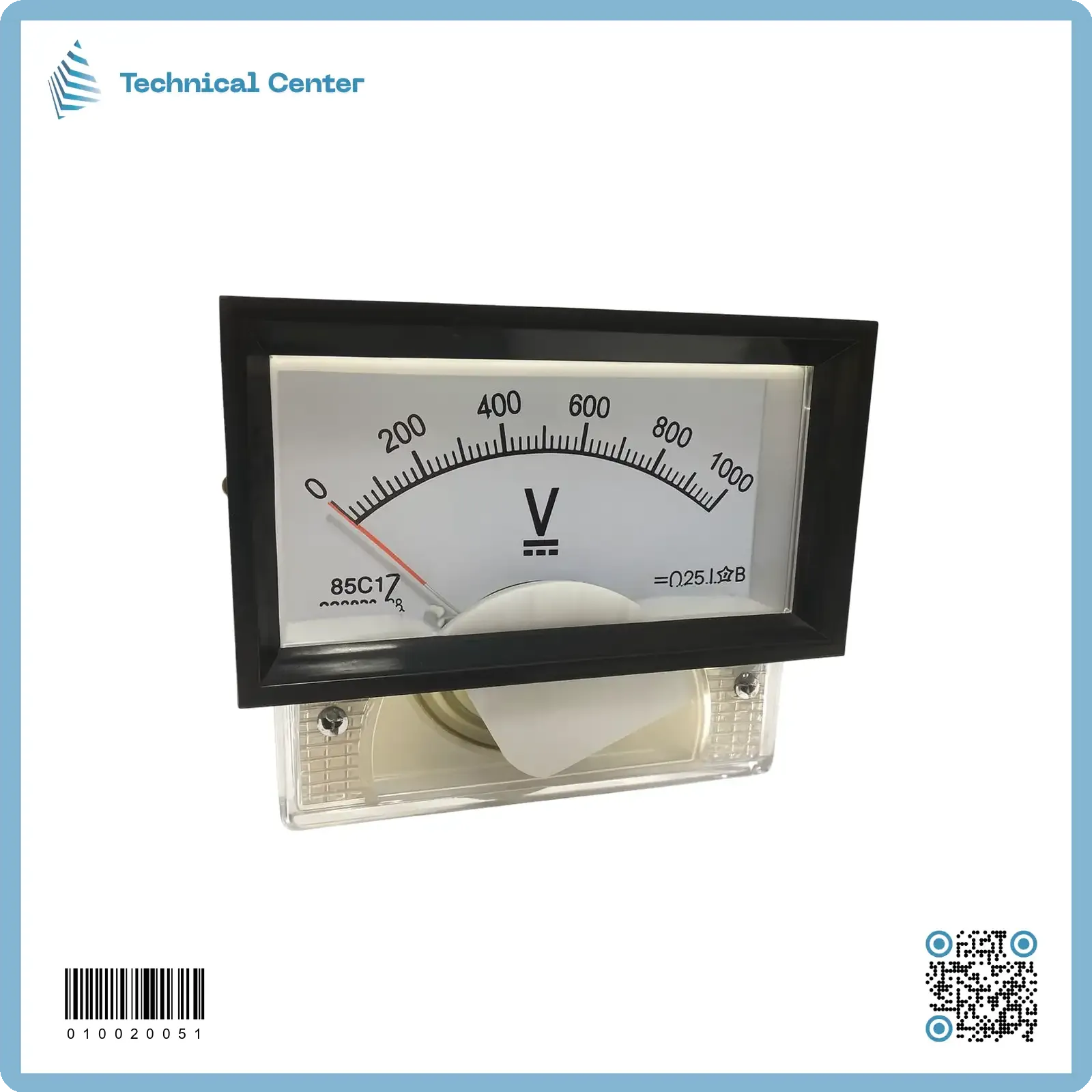 مقياس V مؤشر DC(4X7) سم V(0-1000)