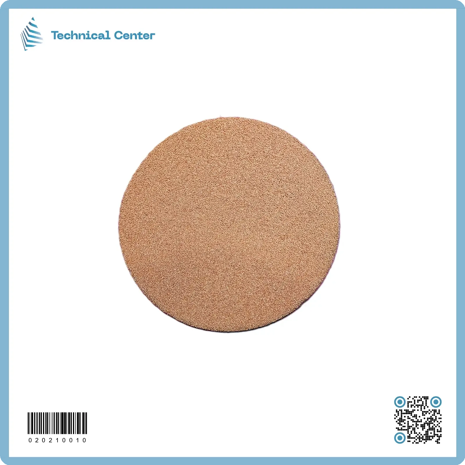 فوم نحاسي دائري(porosity:90%) (210X6)mm