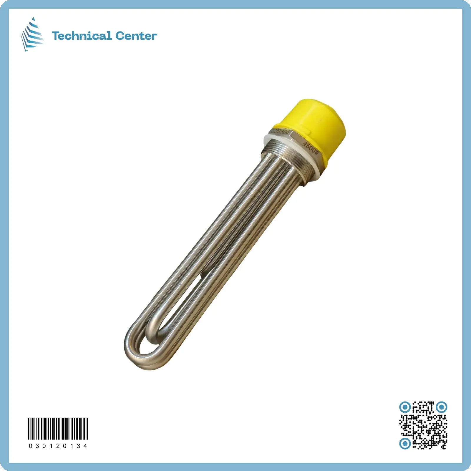 هيتر بويلرستانلس ستيل(4.5kw-380V)(1½+˝2)(18cm)