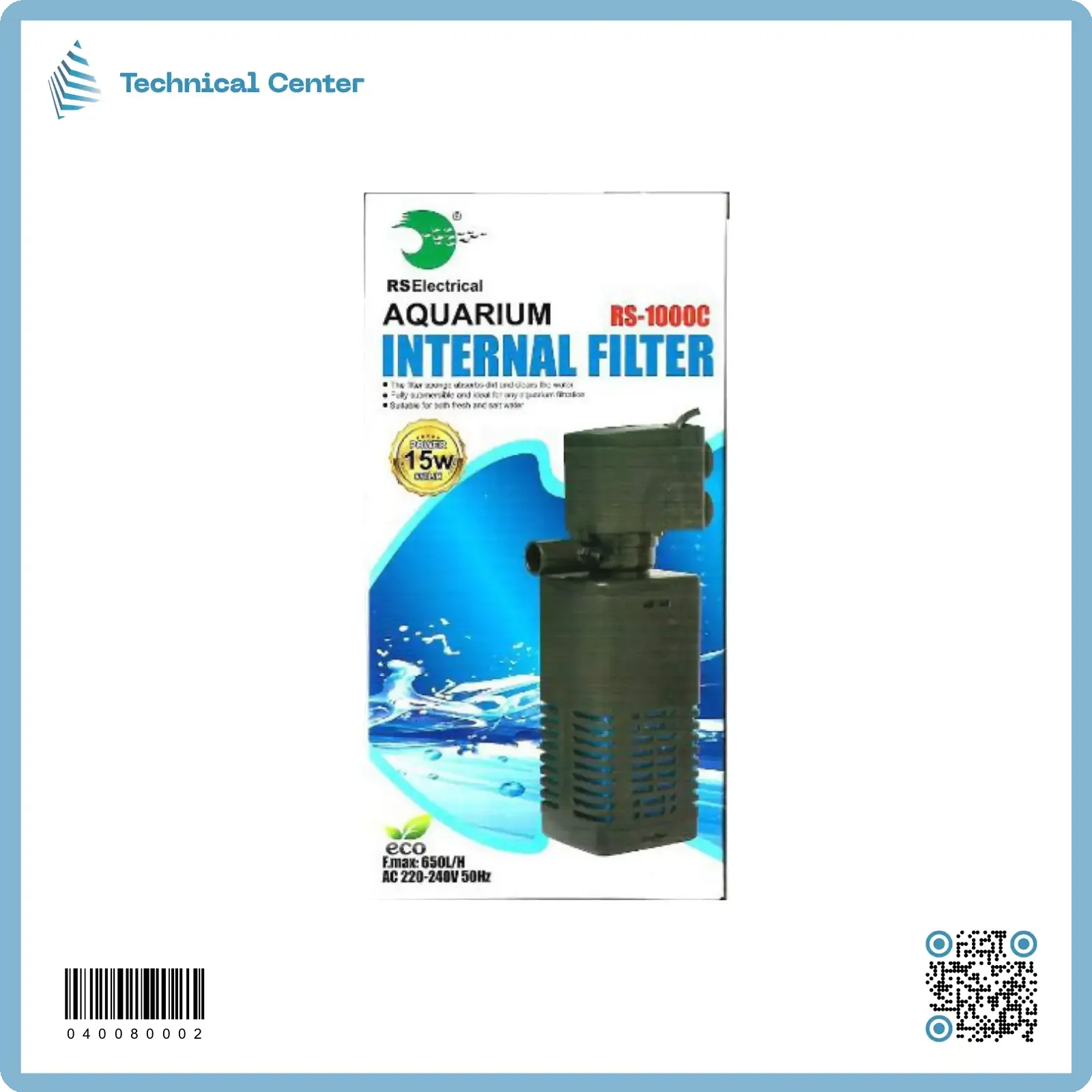 فلتر اسماك (1000c)(15W)