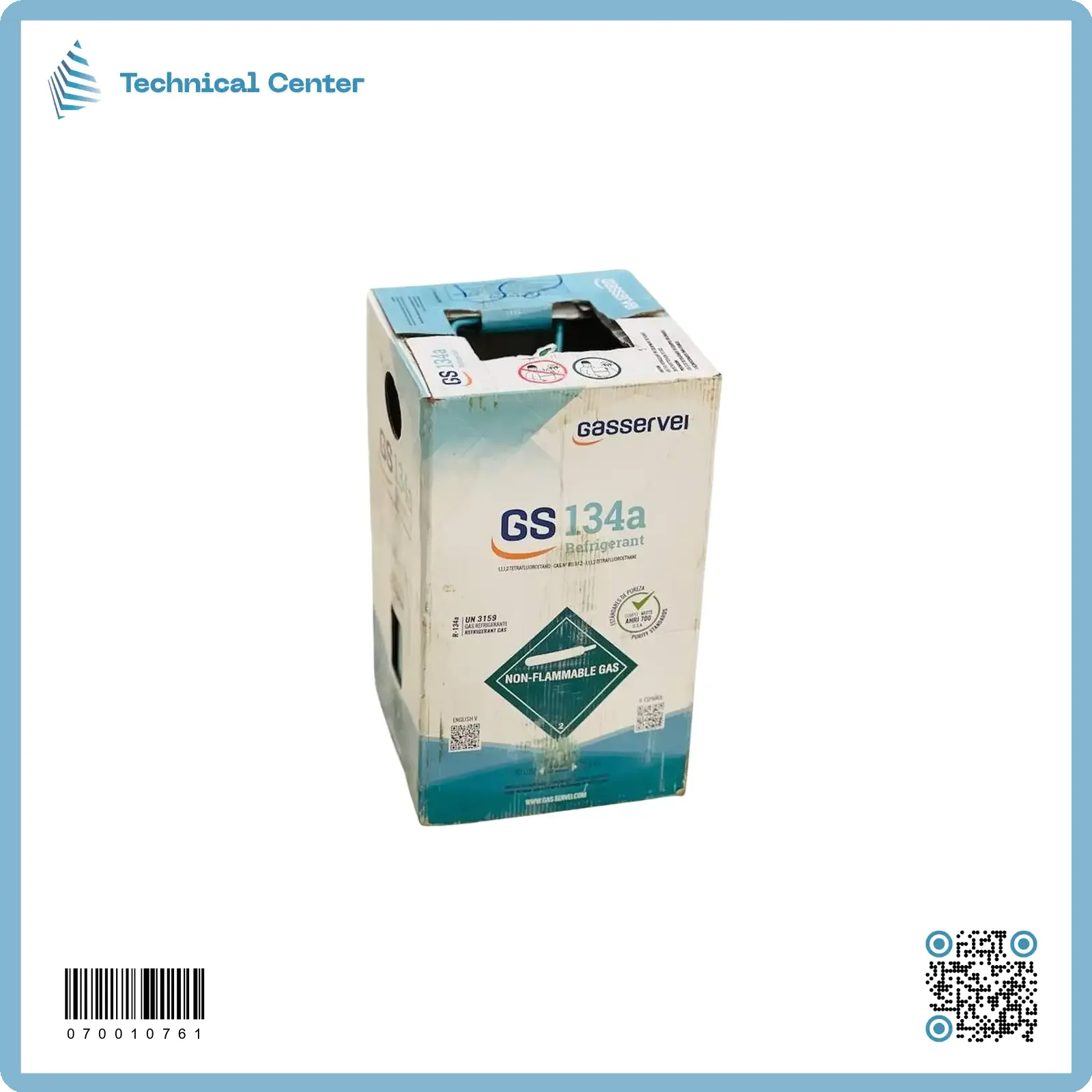 غاز فريون (R134-13.6kg)(GS)