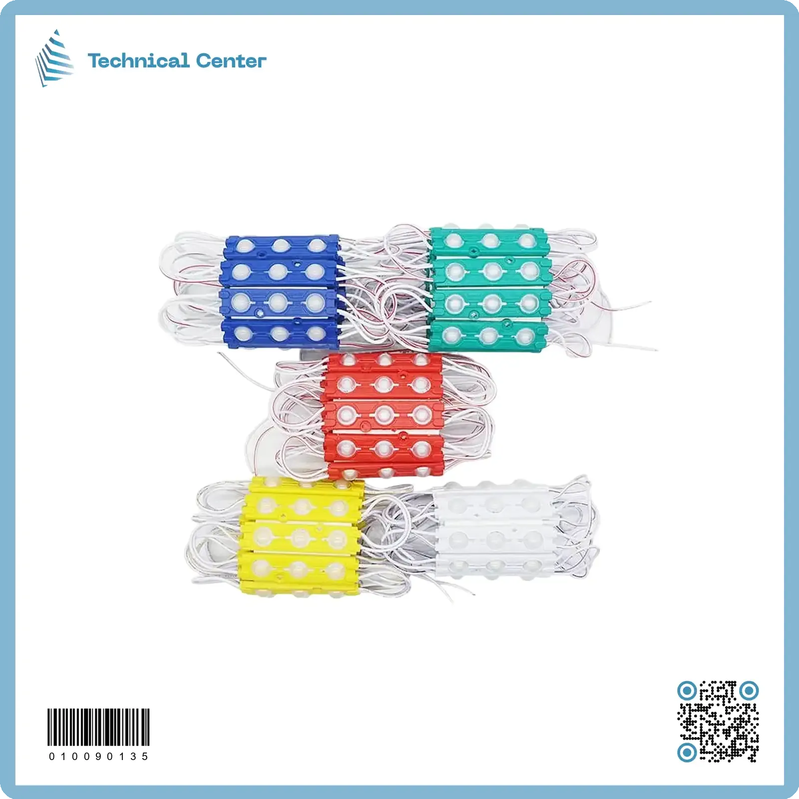 لد ضوئي مطري ثلاثي الوان (12V)