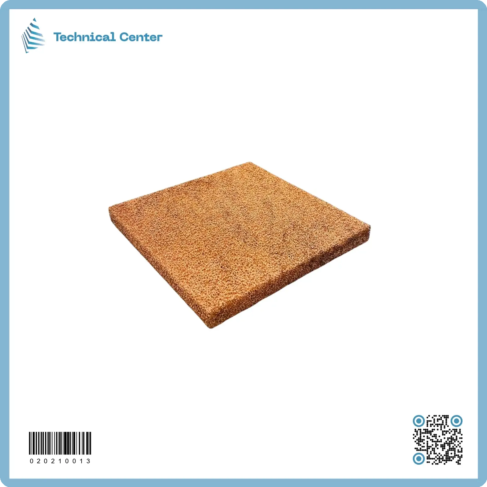 فوم نحاسي(porosity:90%) (200X200X20)mm