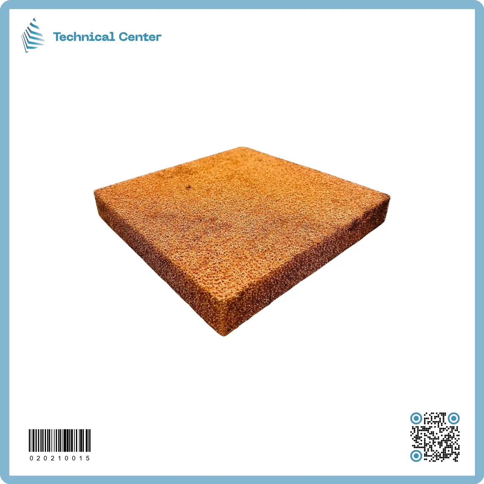 فوم نحاسي(porosity:95%) (200X200X30)mm