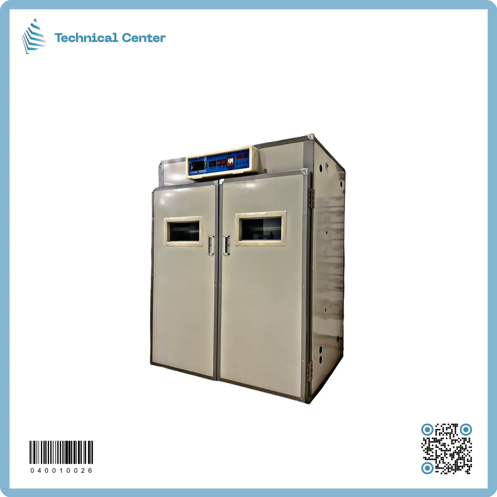 مفقسة (220V) (1056)بيضة (صيني)
(مبخرة حلفا)(مسيطر رطوبة وحرارة وتقليب)