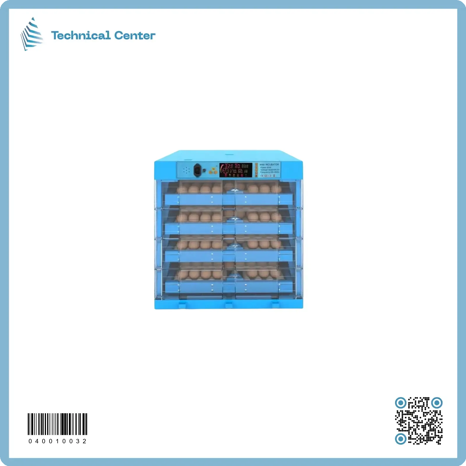 مفقسة (220V-12V) (256)بيضة (صيني)
(مسيطر رطوبة وحرارة وتقليب)(wifi)