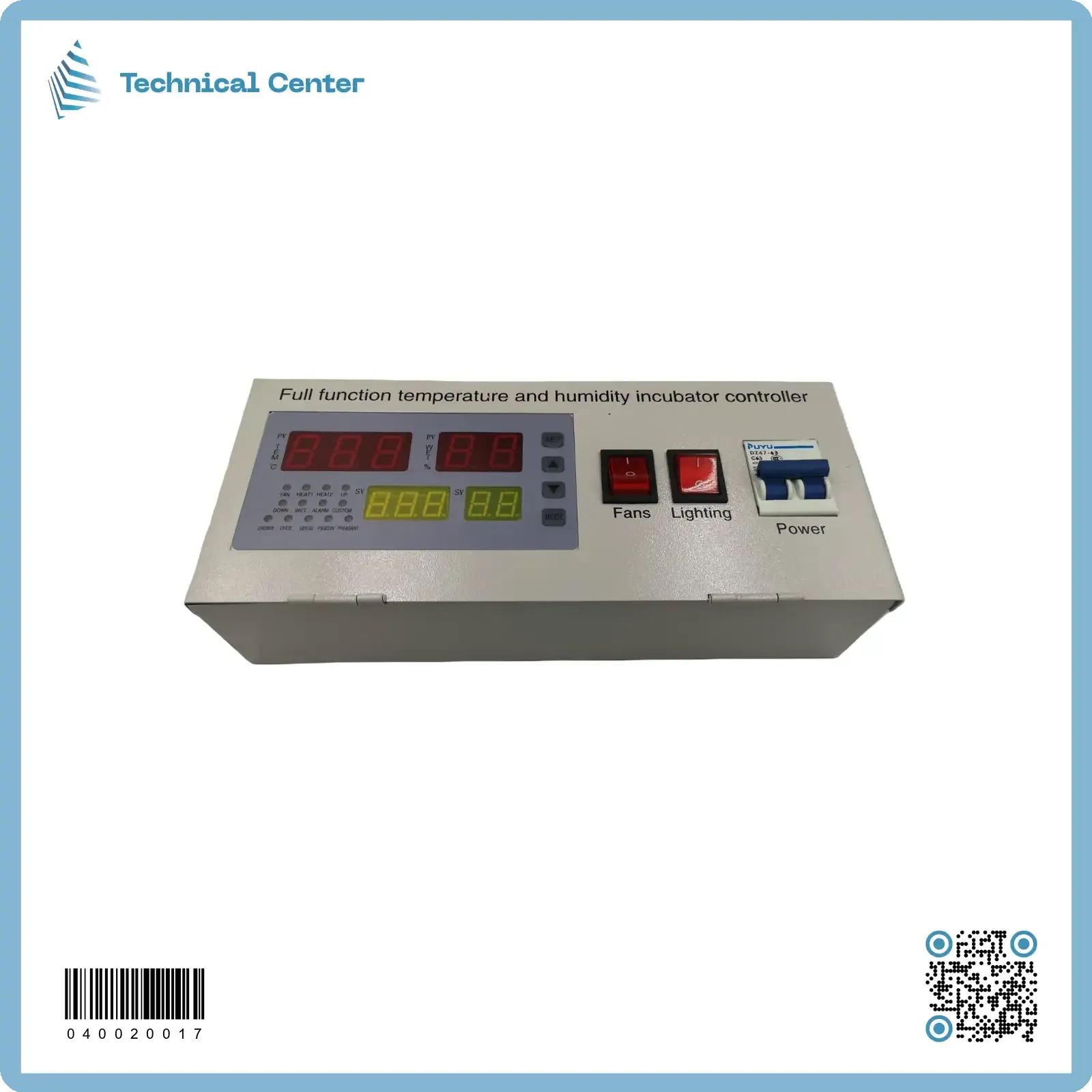 ثرموستات حرارة ورطوبة وتقليب+قاطع دورة(XM-18EW)