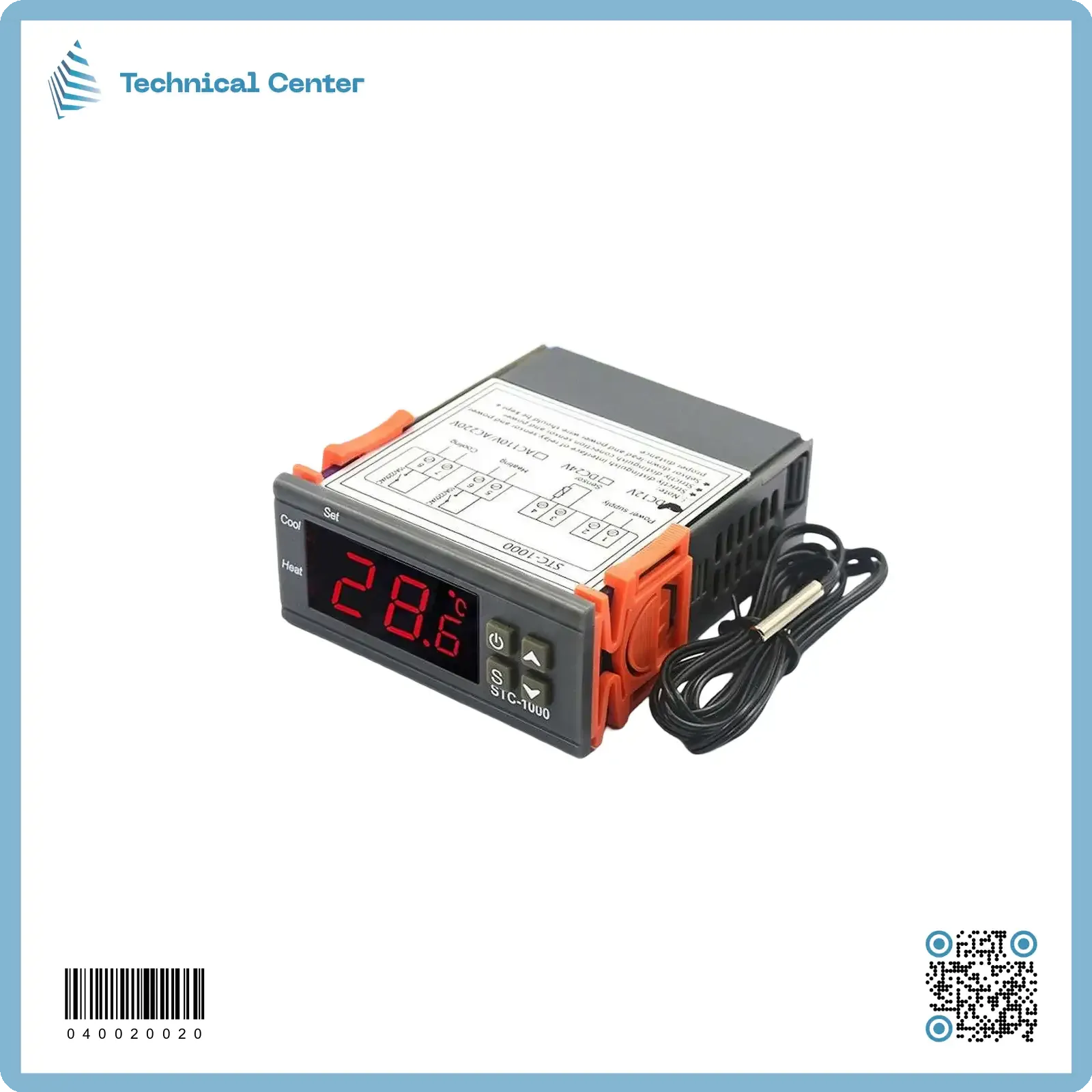 ثرموستات حرارة  سنسر معدني(STC1000)(220V)