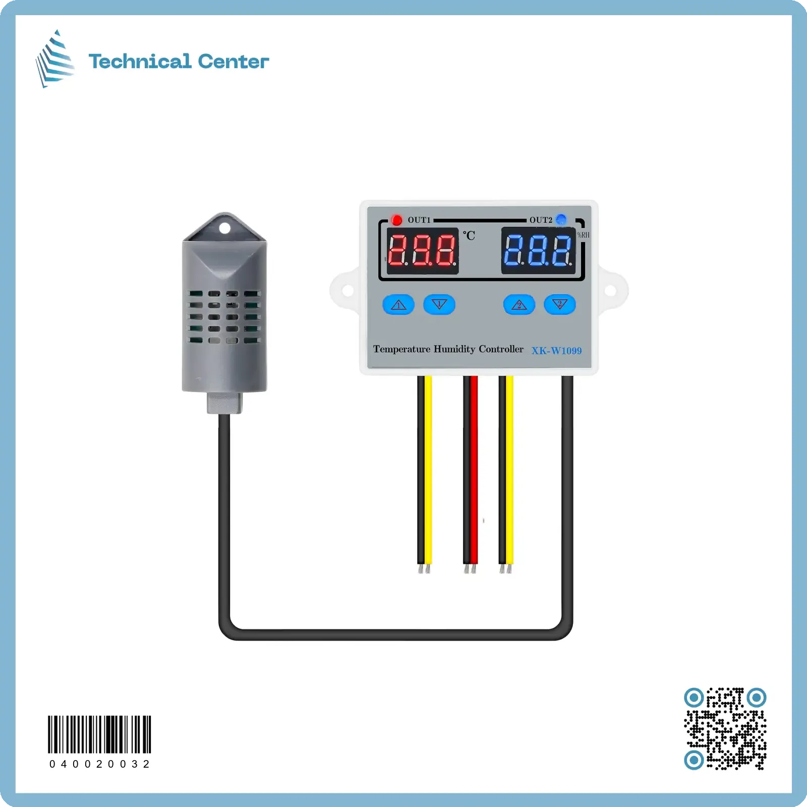 ثرموستات حرارة ورطوبة(XK-W1099) (24V)