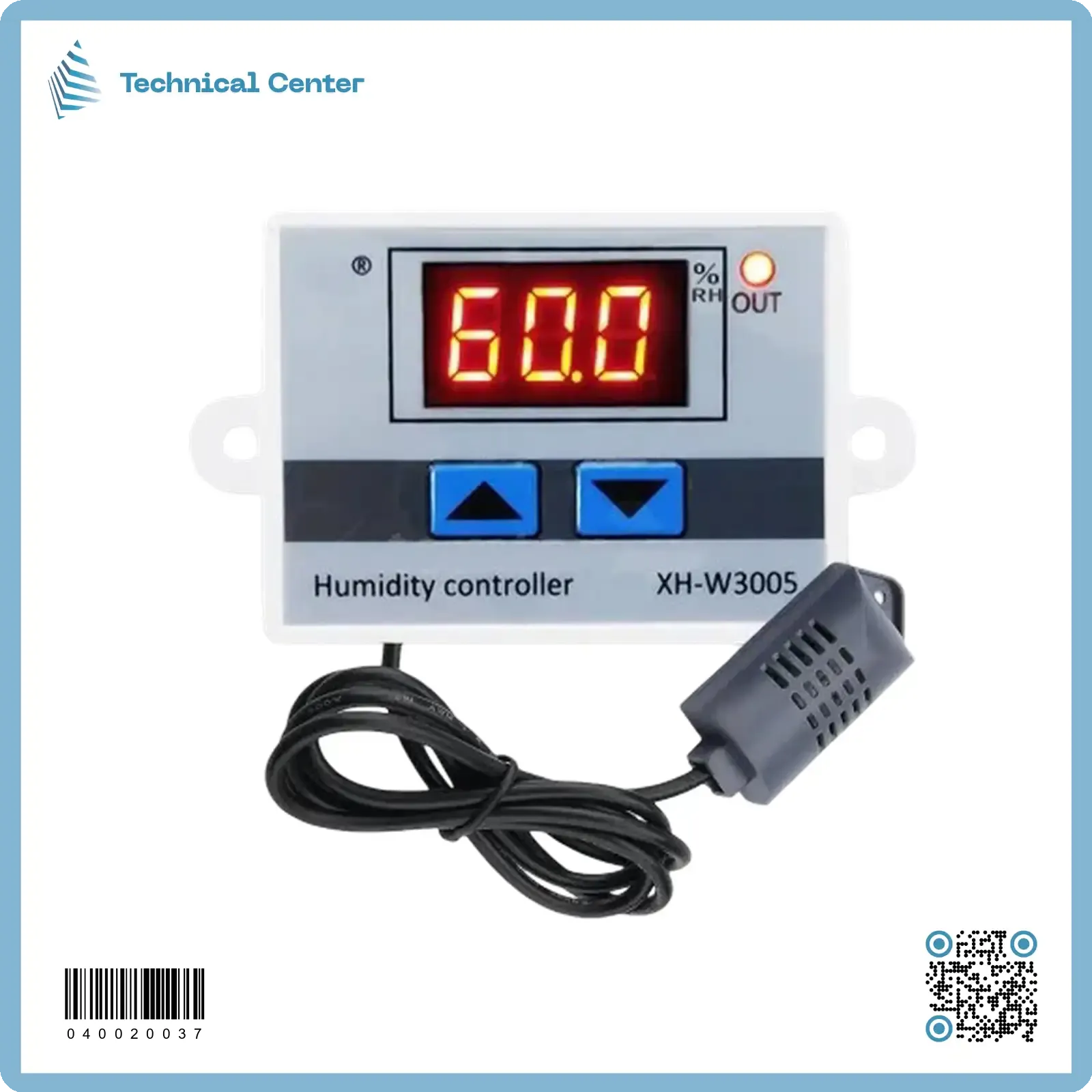 ثرموستات رطوبة ابيض (XH-W3005)(12V)