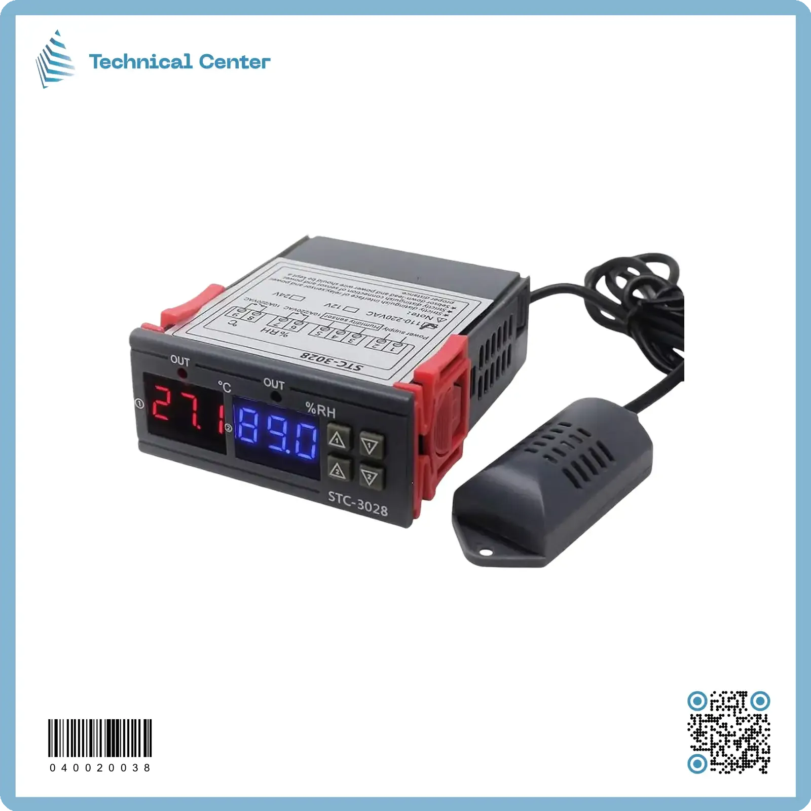ثرموستات حرارة ورطوبة (STC3028)(220V)