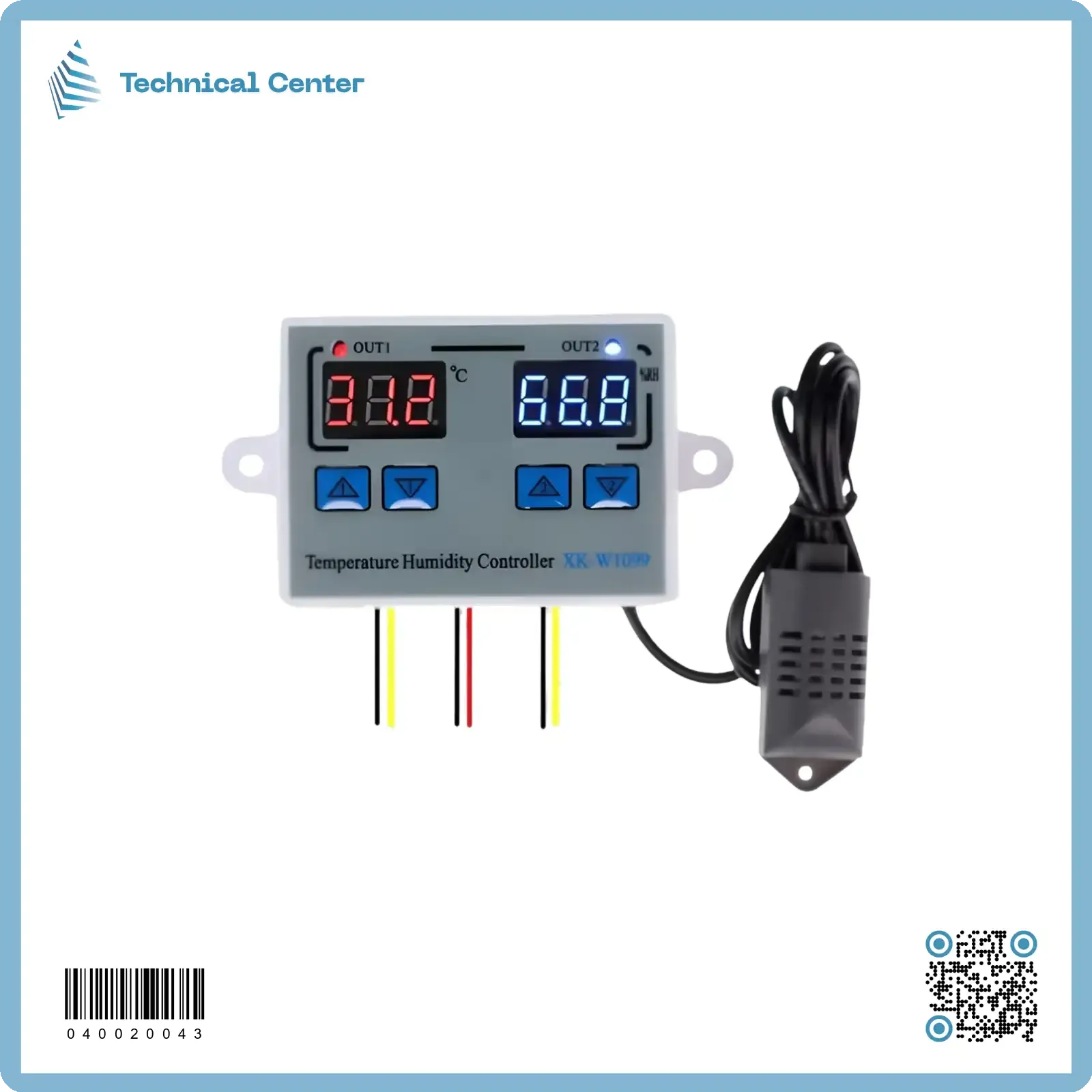 ثرموستات حرارة ورطوبة(XK-W1099) (12V)