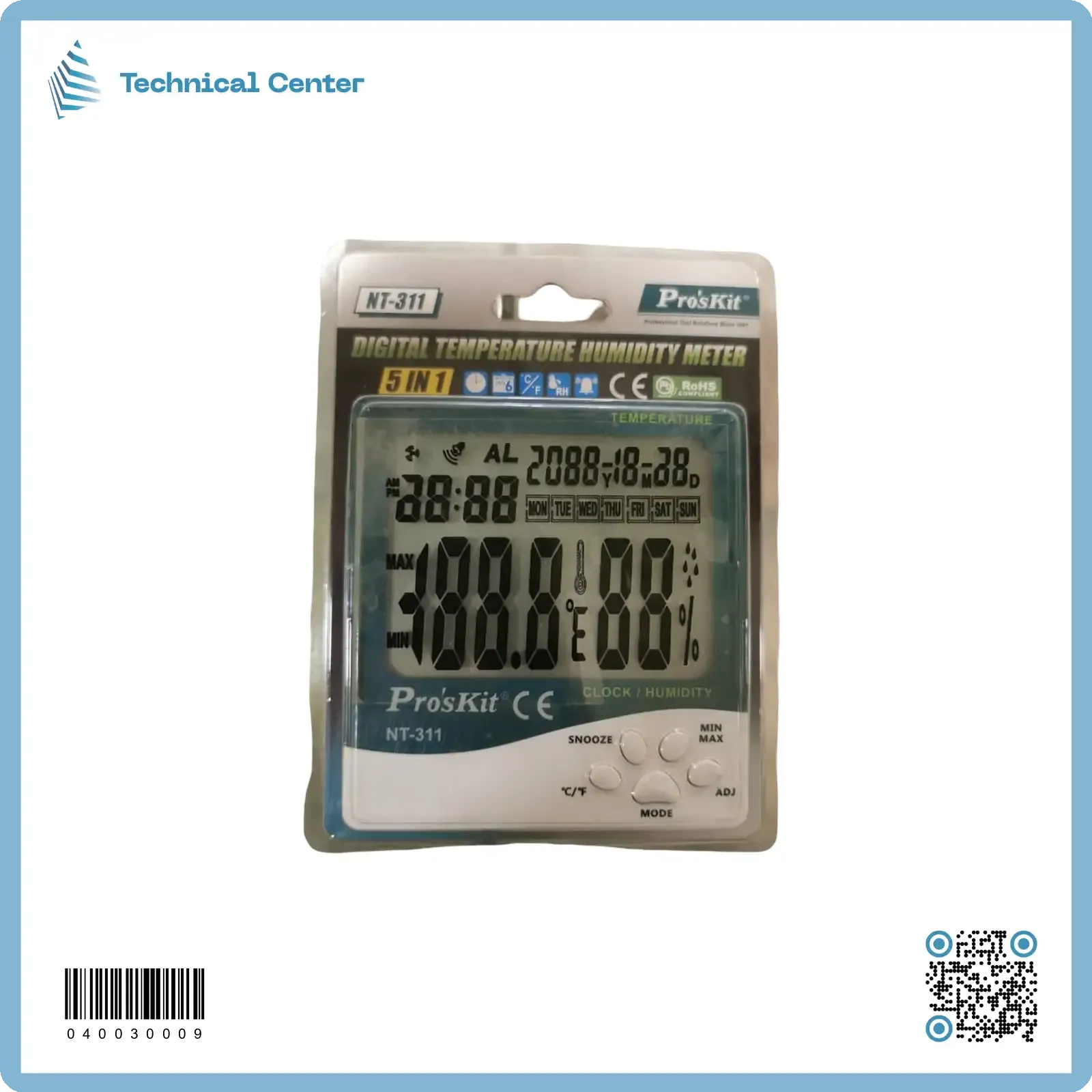 مقياس حرارة ورطوبة سنسر حرارة (NT-311) بروسكت