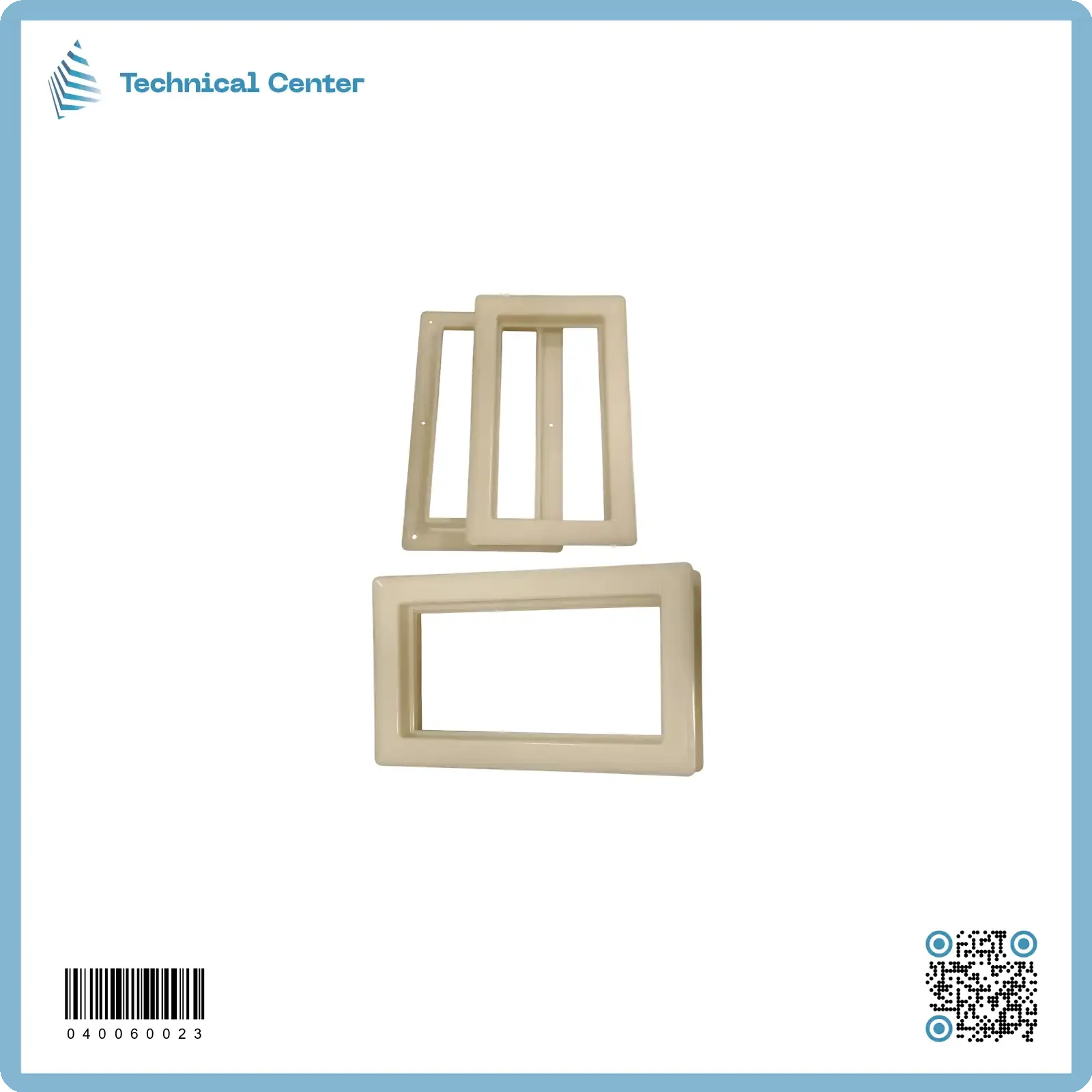 اطار شباك مفقسة بلاستيكcm(12X24)