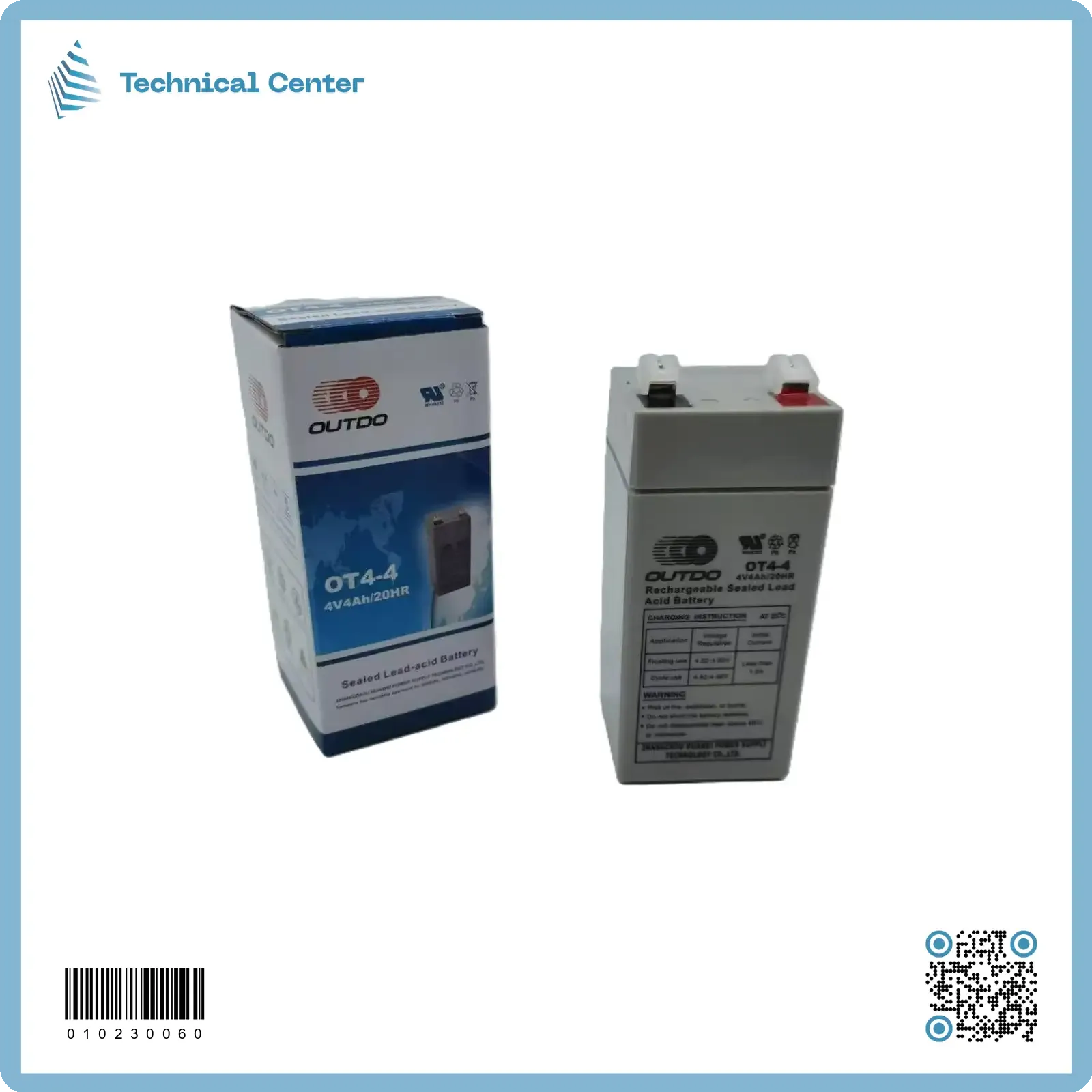 بطارية  (4V-4.0A)(صيني)