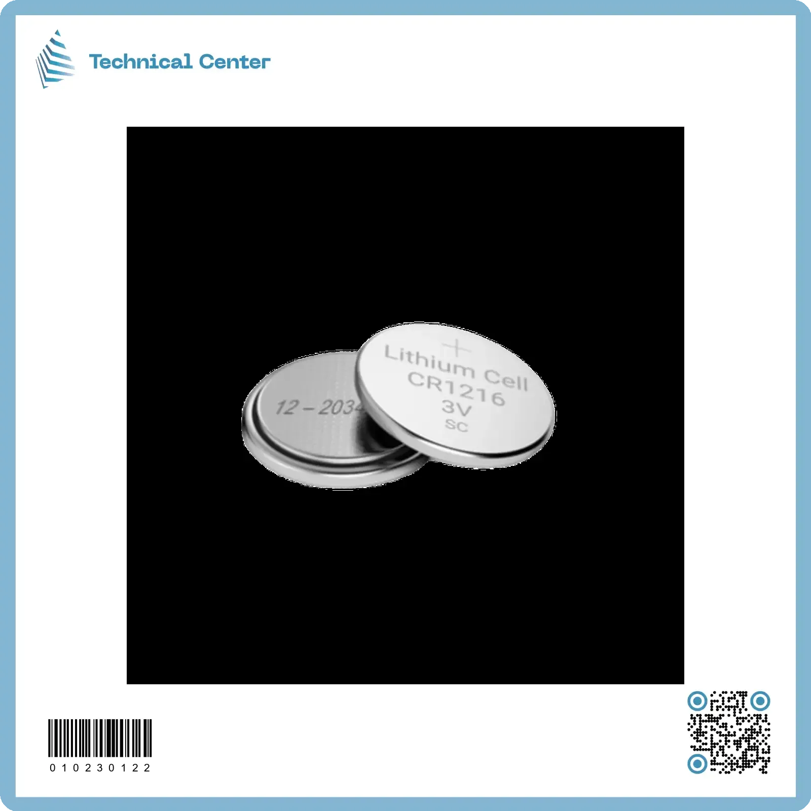 (قطعة) (1216 -3V) بطارية قرصية