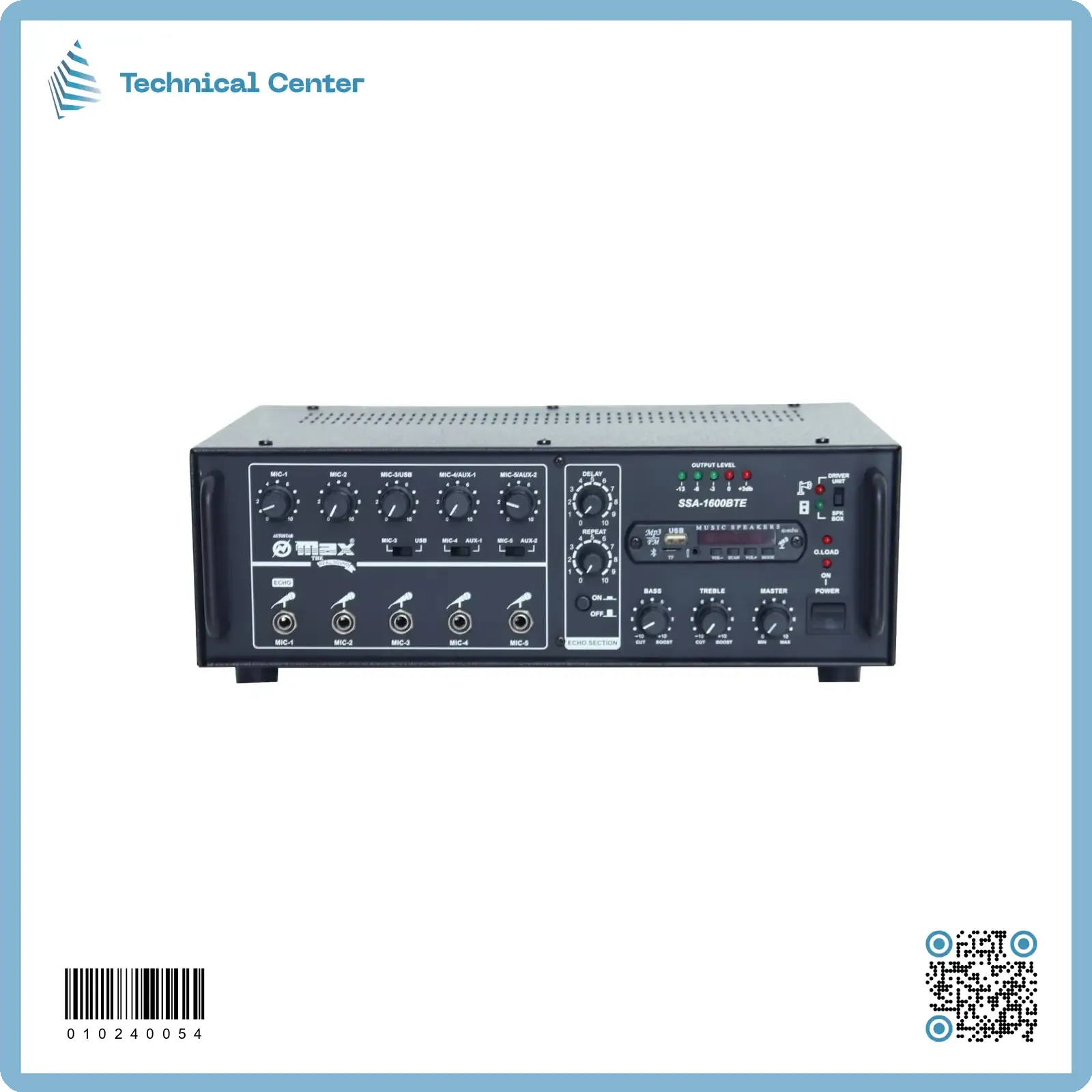 مكبر صوت ماركة MAX الهندية SSA-1600