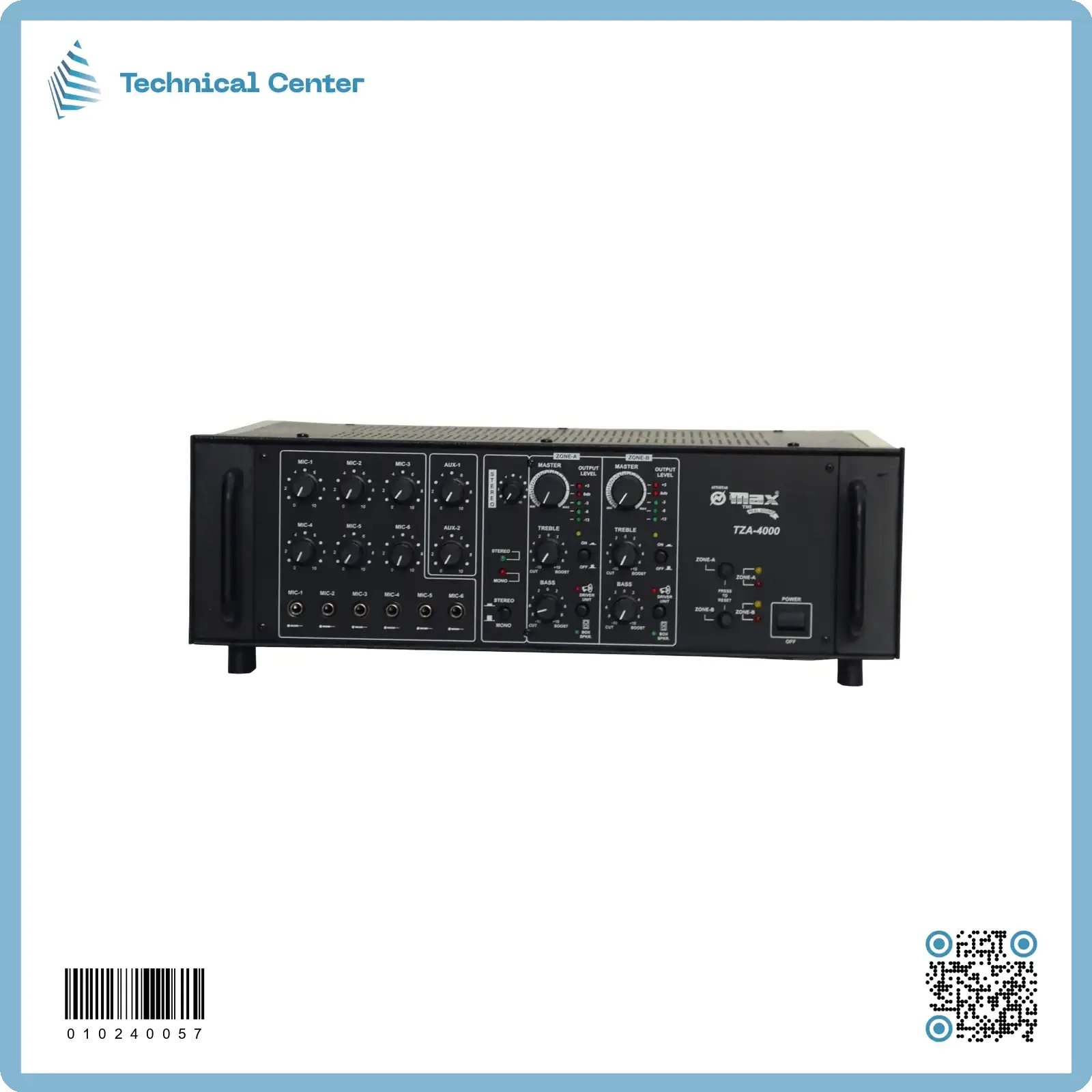 مكبر صوت خطين ماركة MAX الهندية TZA-4000