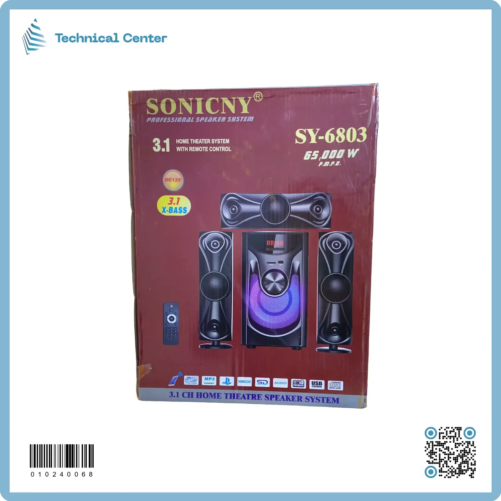 سستم (Sonicny-SY-6803)(3X1-65000W)