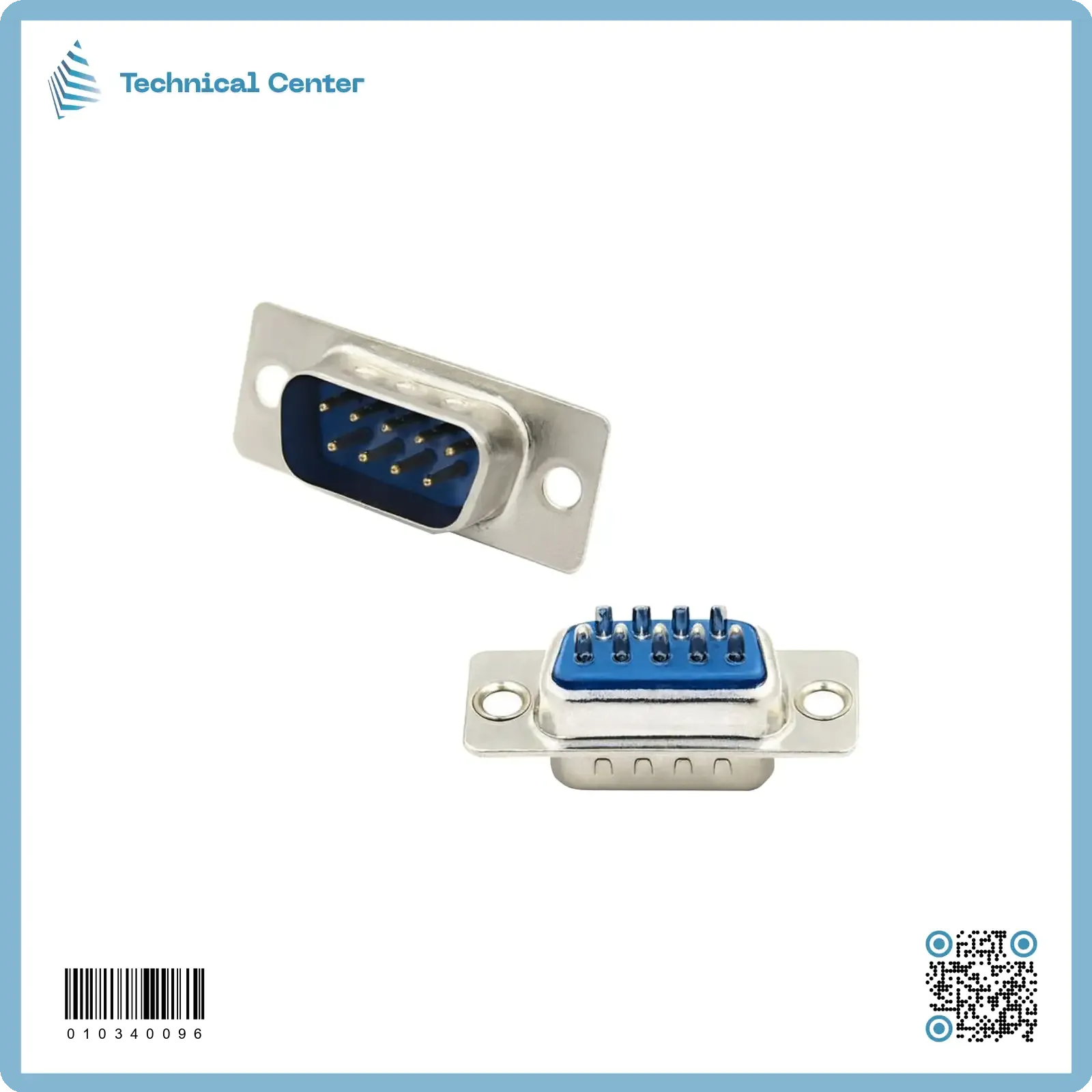فيشة (DB9 male-9 pin)