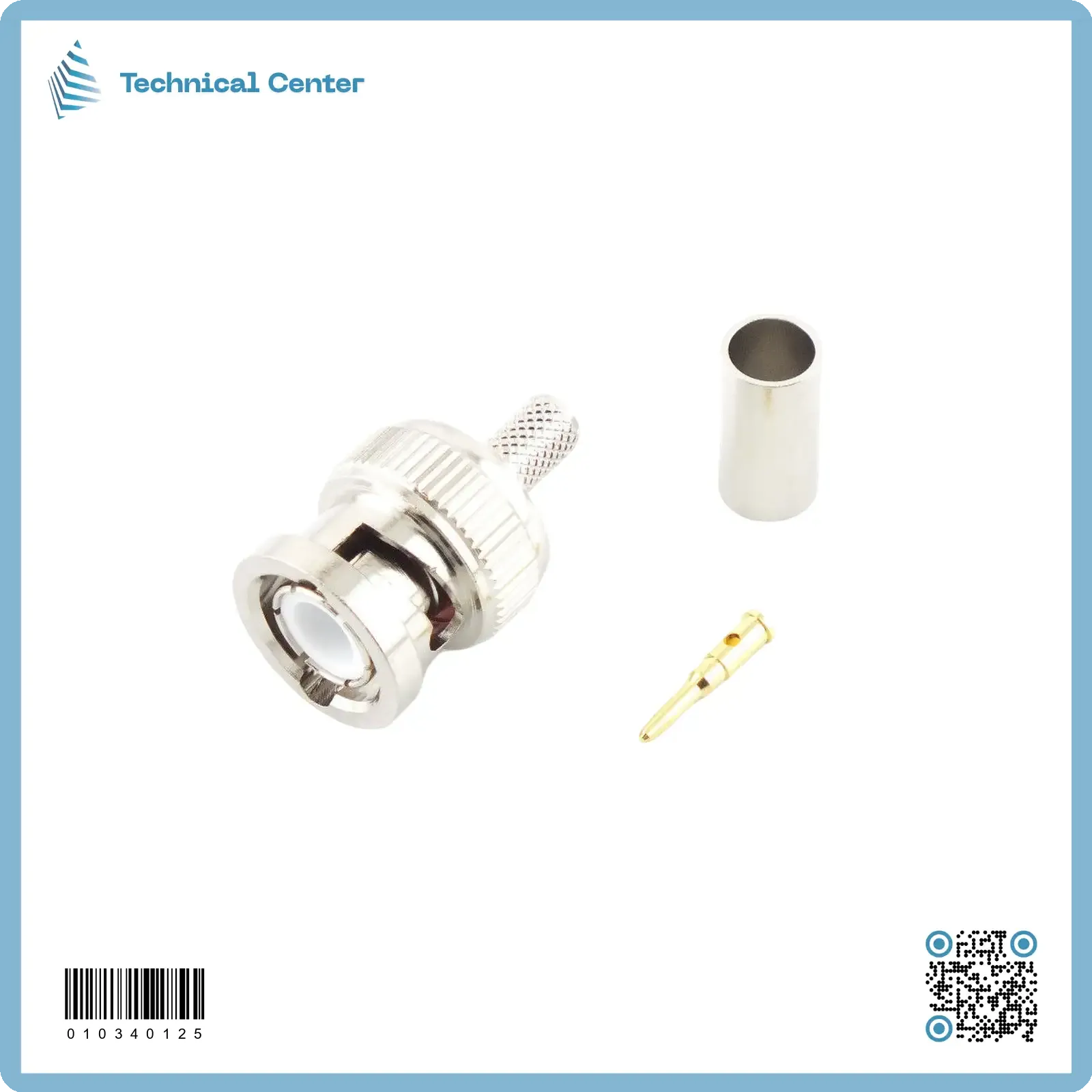 فيشة BNC ستيل قصيرة