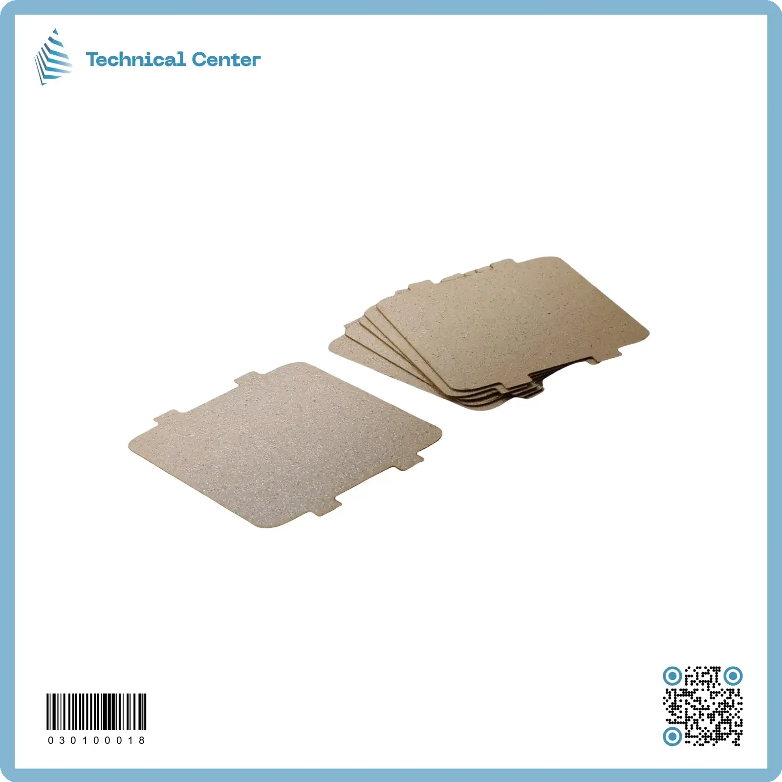 عازل مايكا مايكروويف (0.4mm)mm(100X105)