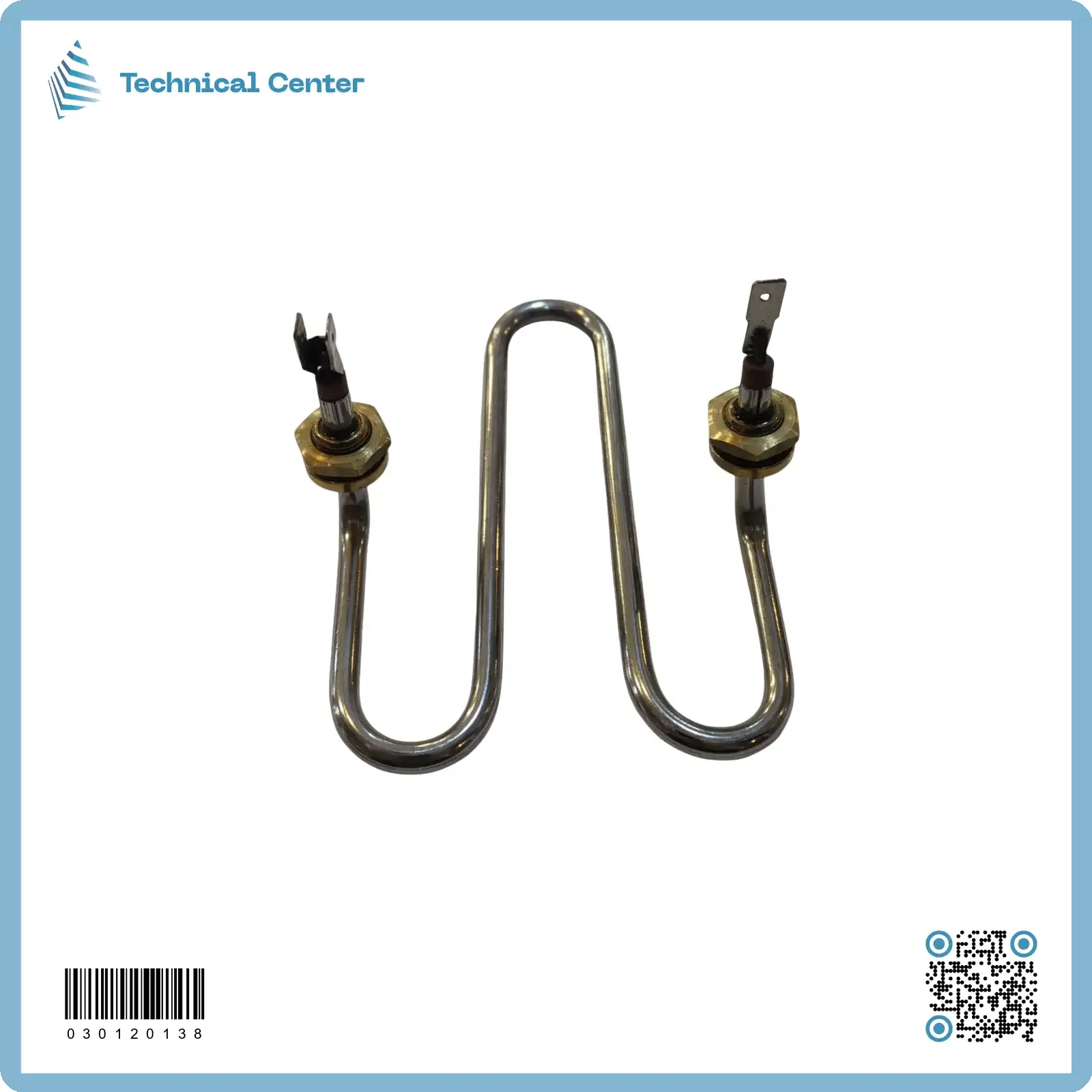 هيتر سماور (مموج4 مسار-6mm)(1000W-220V)(فلنجة عمودية cc100mm)