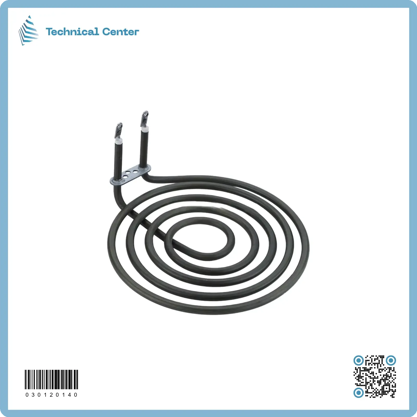 هيتر قلاية هوائي (لولبي افقي)(2150W-220V)(فلنجة عمودية)
