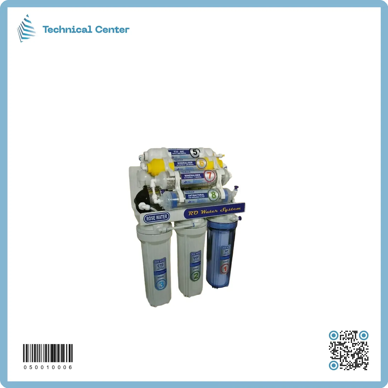 منظومة تصفية فلات 8 مراحل (روزووتر)