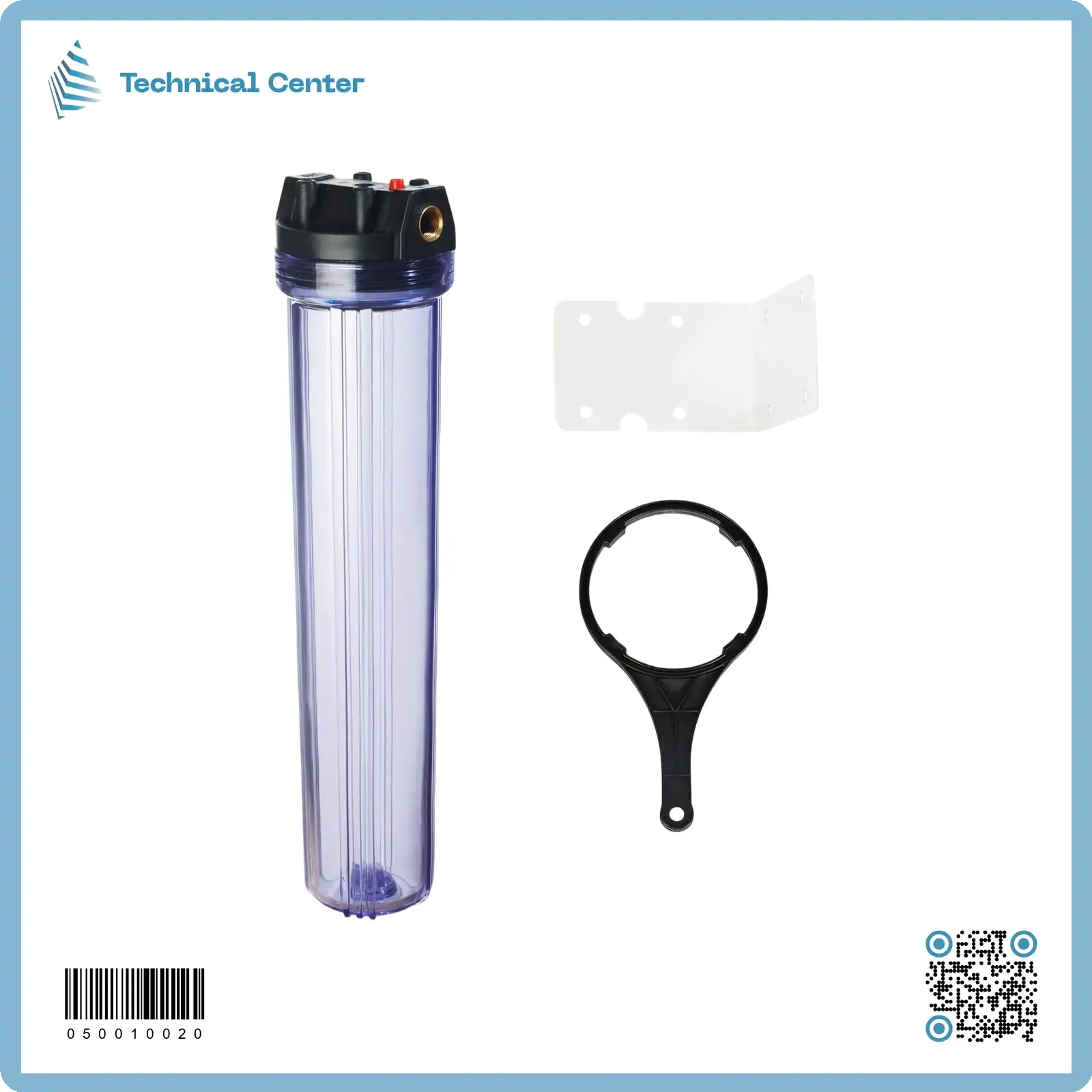 فلتر احادي جامبو 50 سم شفاف