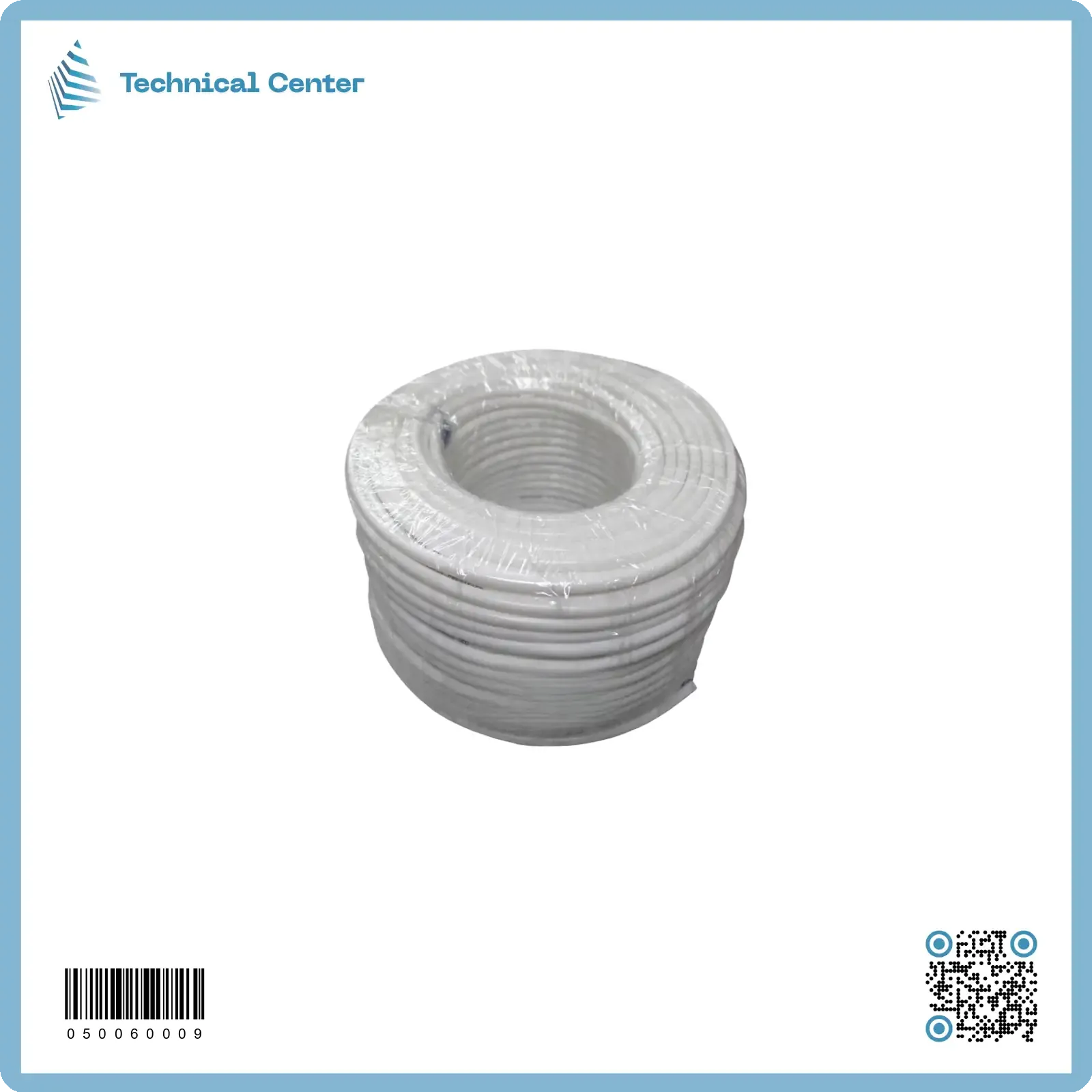 صوندة 6ملم (اللفة=50م)  لون ابيض