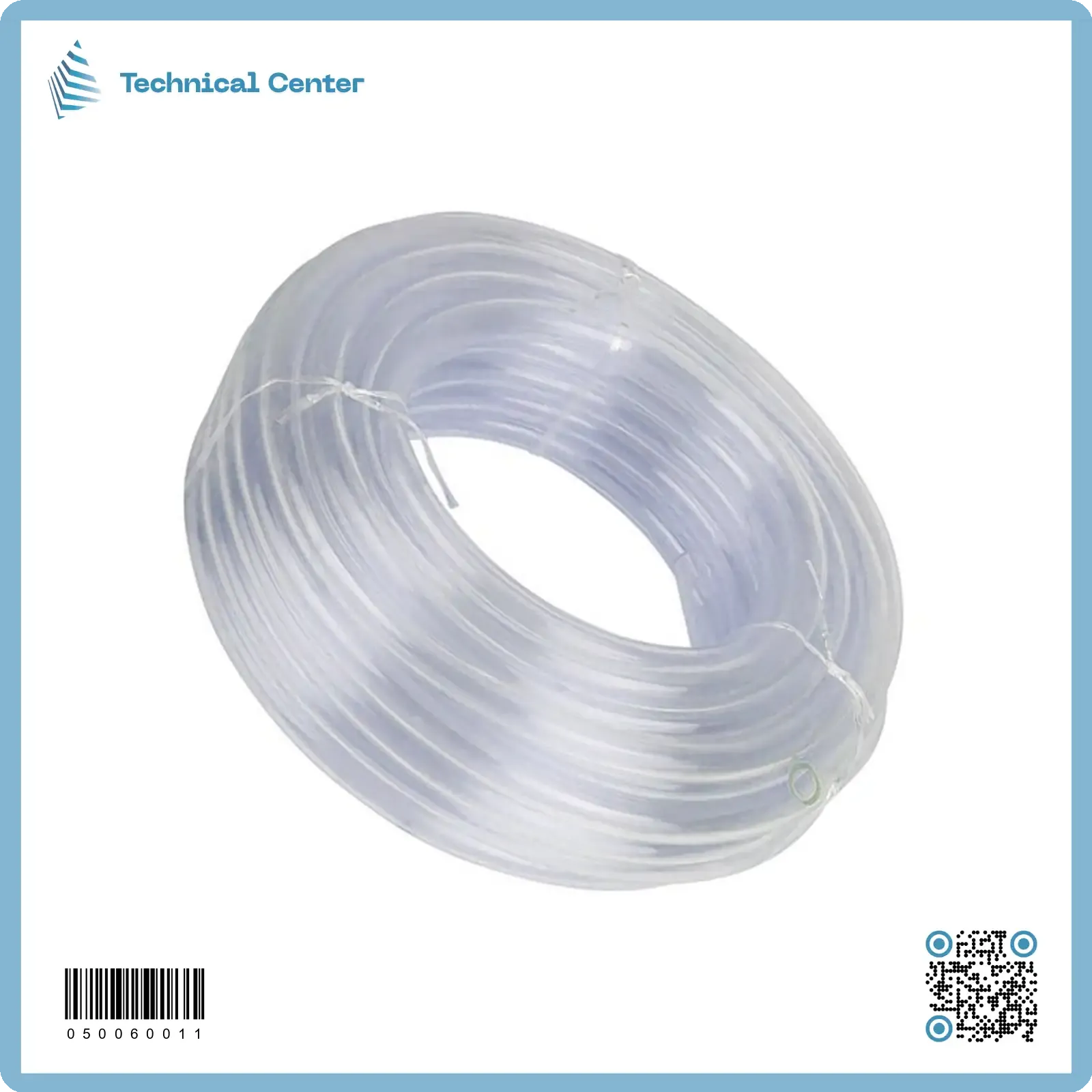 صوندة 6ملم  شفافة (اللفة=300م) لون شفاف