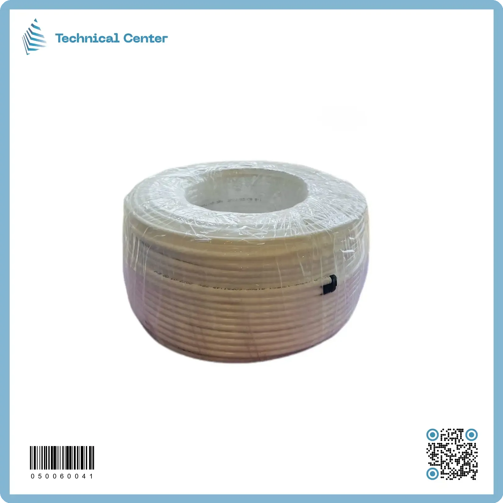 صوندة 6ملم (اللفة=100م)  لون ابيض