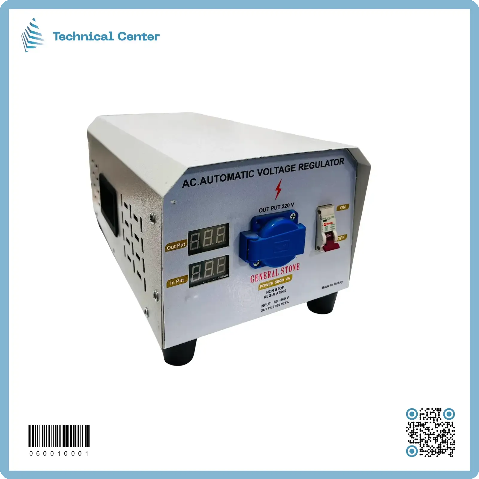 رافع فولتية تركي جنرال (5KVA)(80V-260V)-افقي