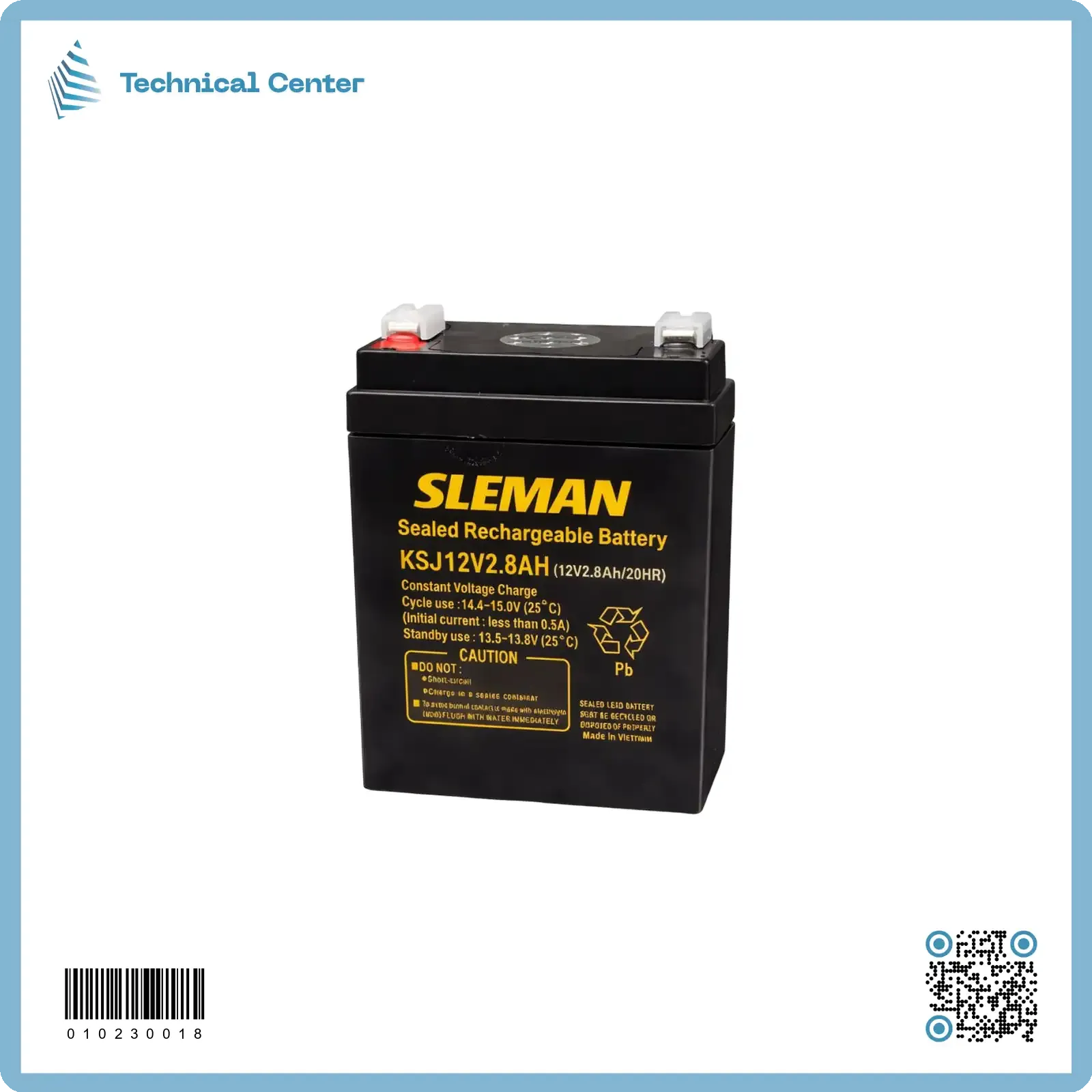 بطارية (12V-2.8A)(فيتنامي)