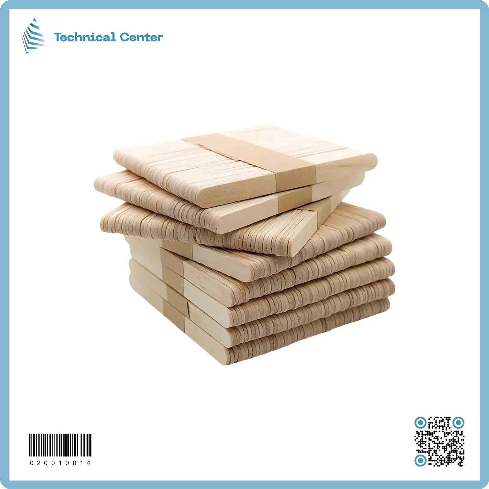 عود موطا خشبي  mm(114X10X2) رزمة=50ق