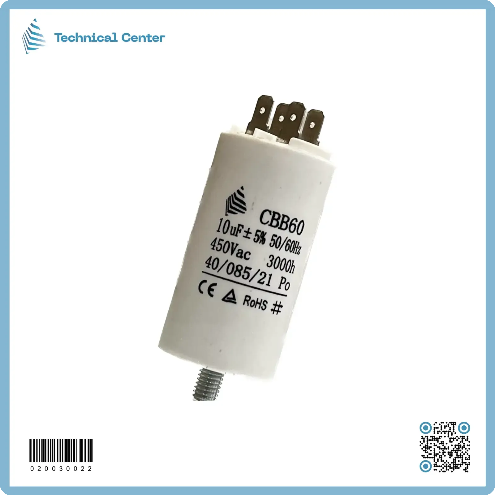 (10 µf-450V)متسعة تشغيل كلبس+برغي