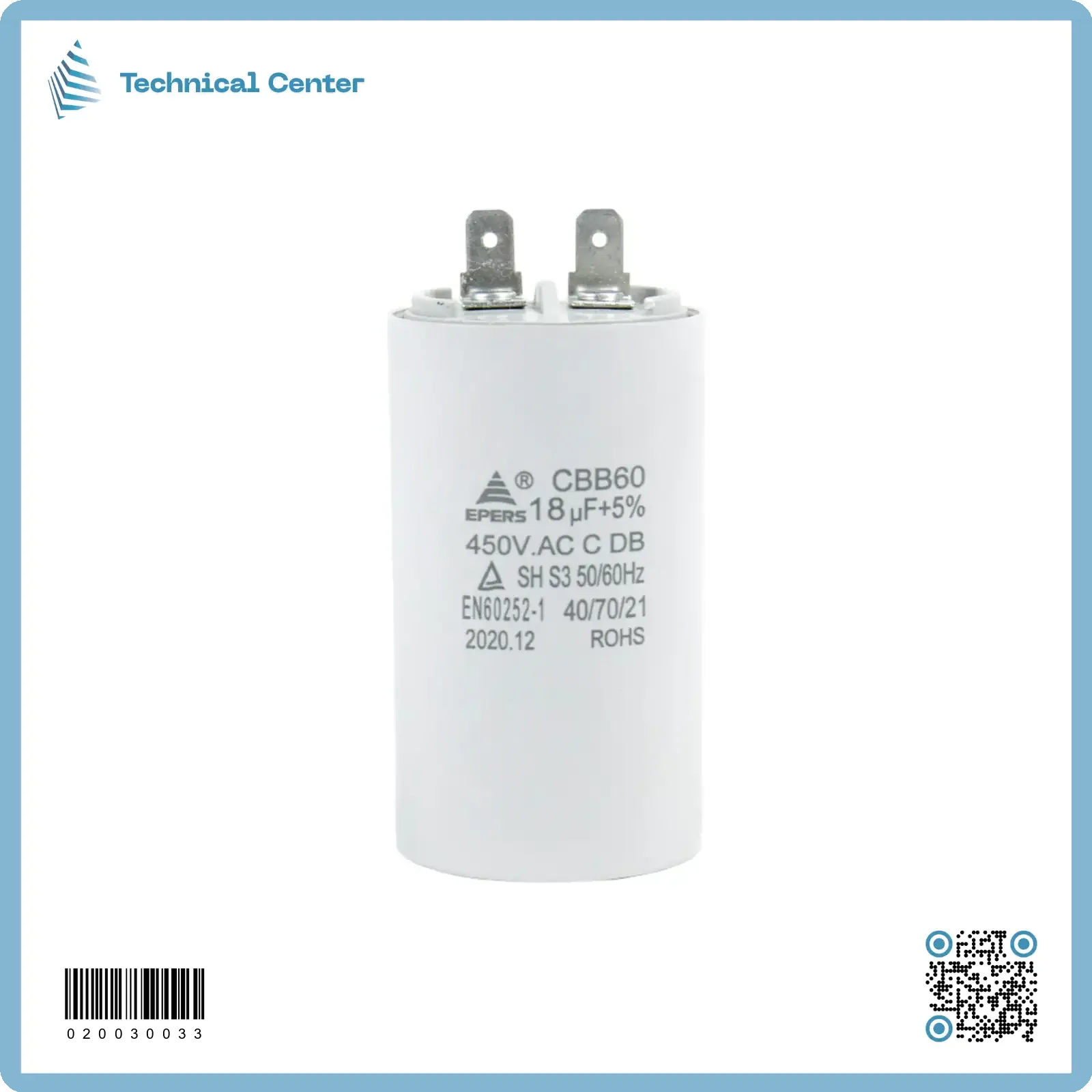 (18 µf-450V)متسعة تشغيل كلبس