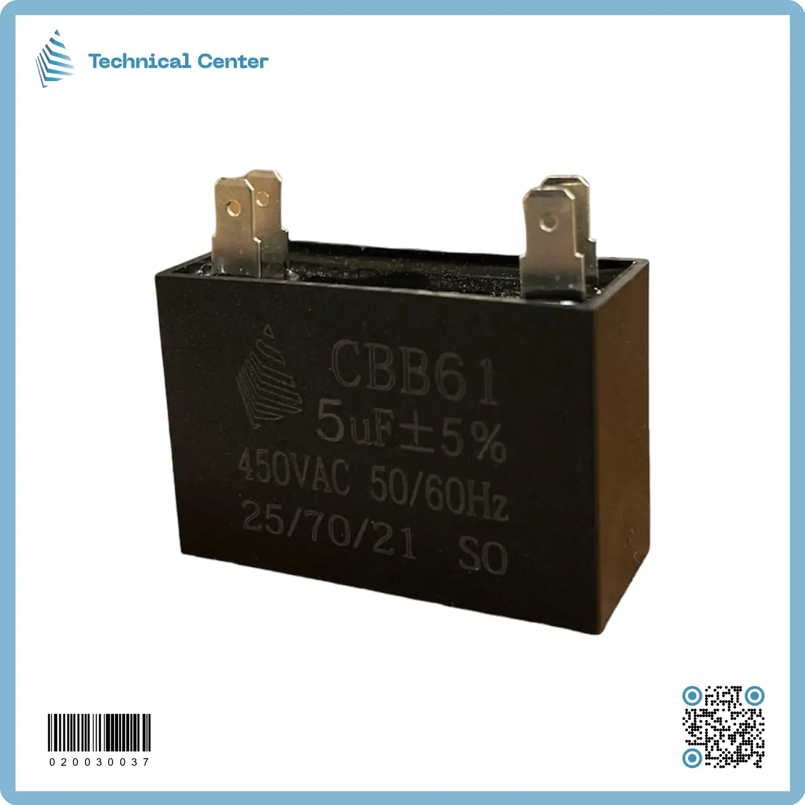 (5 µf-450V)متسعة مربعة كلبس