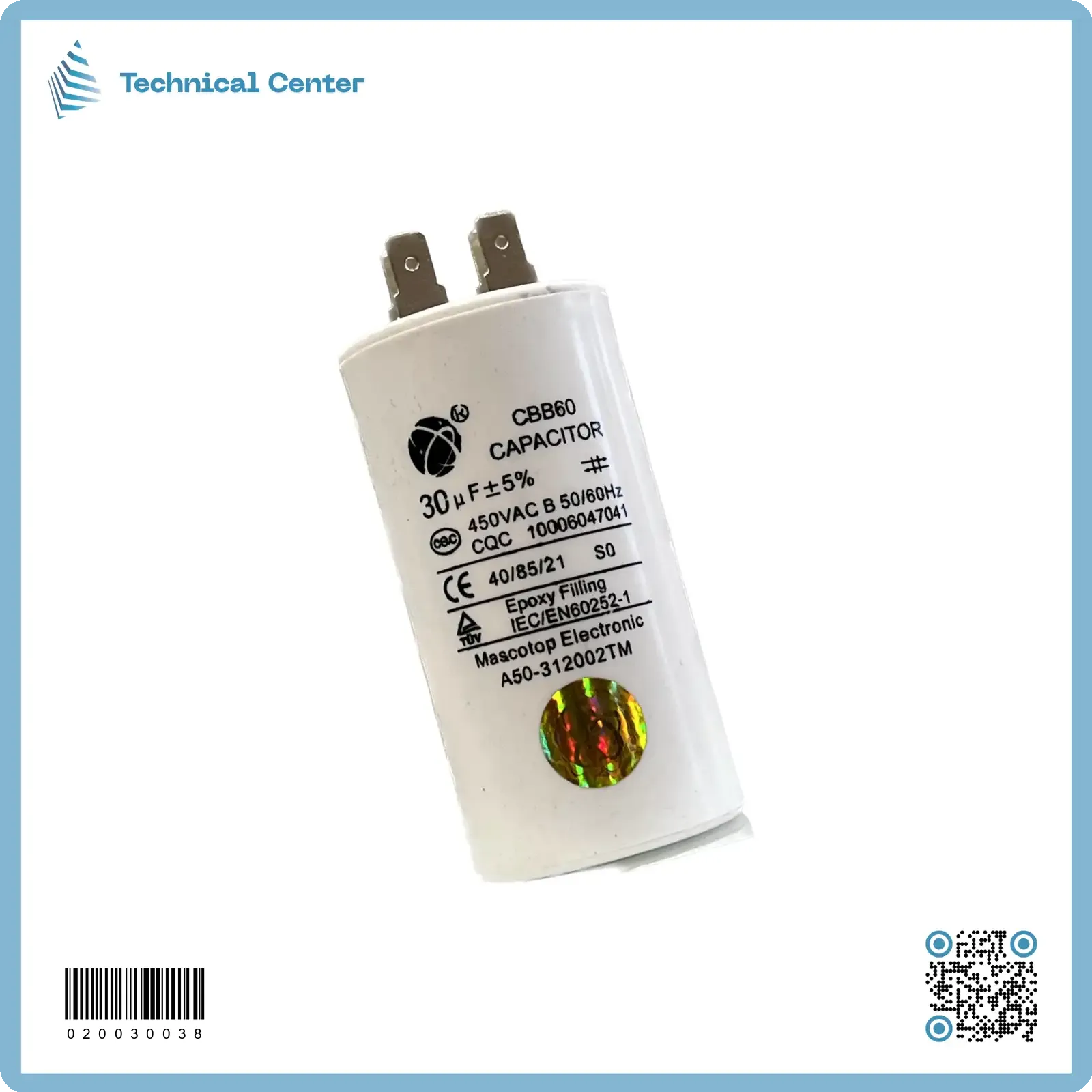 (30 µf-450V)متسعة تشغيل كلبس